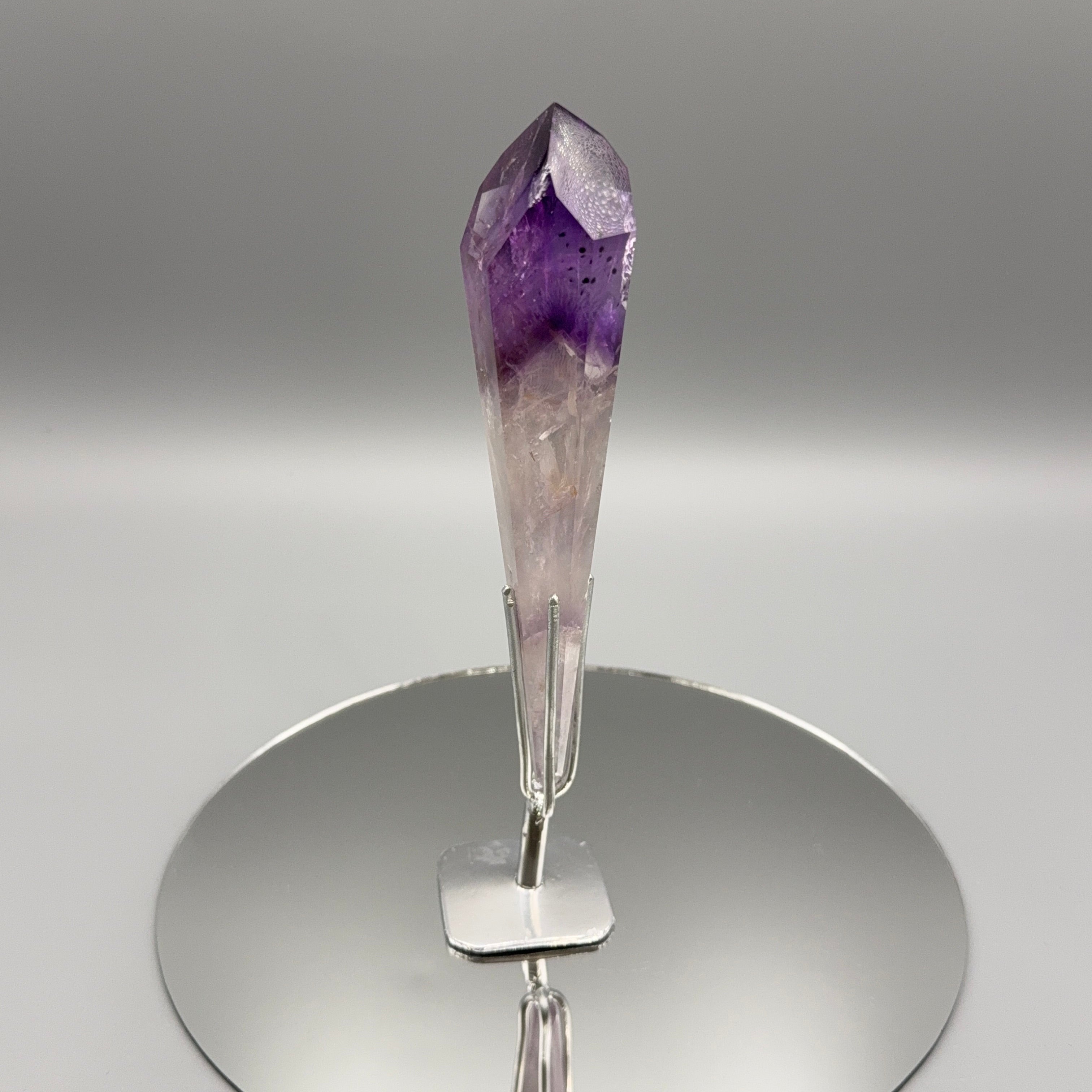 Phantom Amethyst auf Ständer – Silber