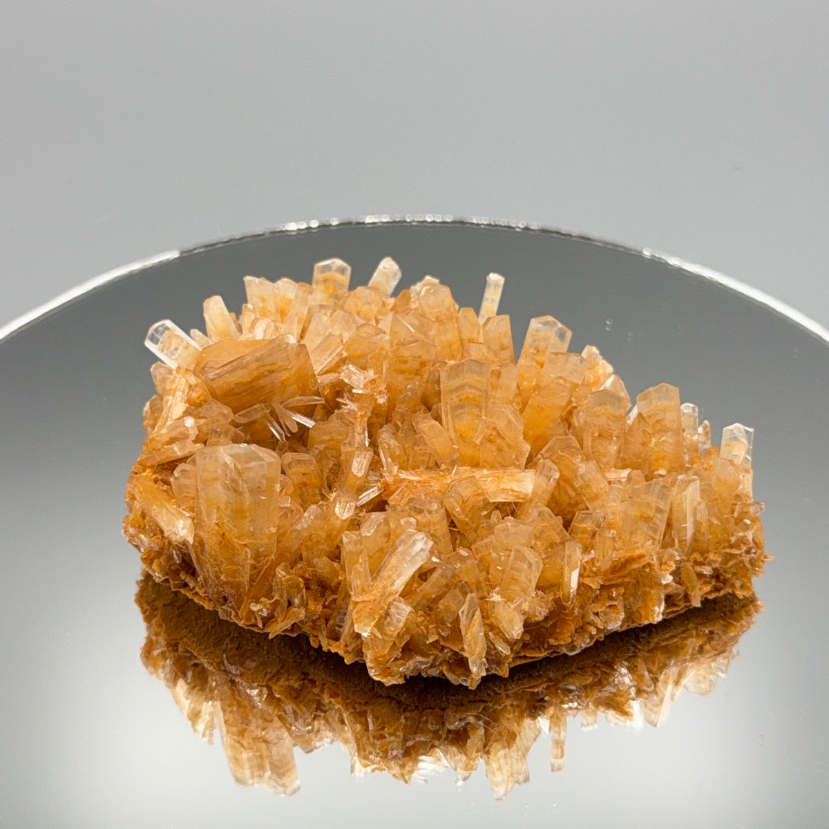 Oranger Selenit Cluster