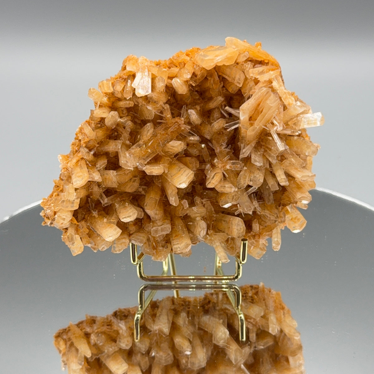 Oranger Selenit Cluster