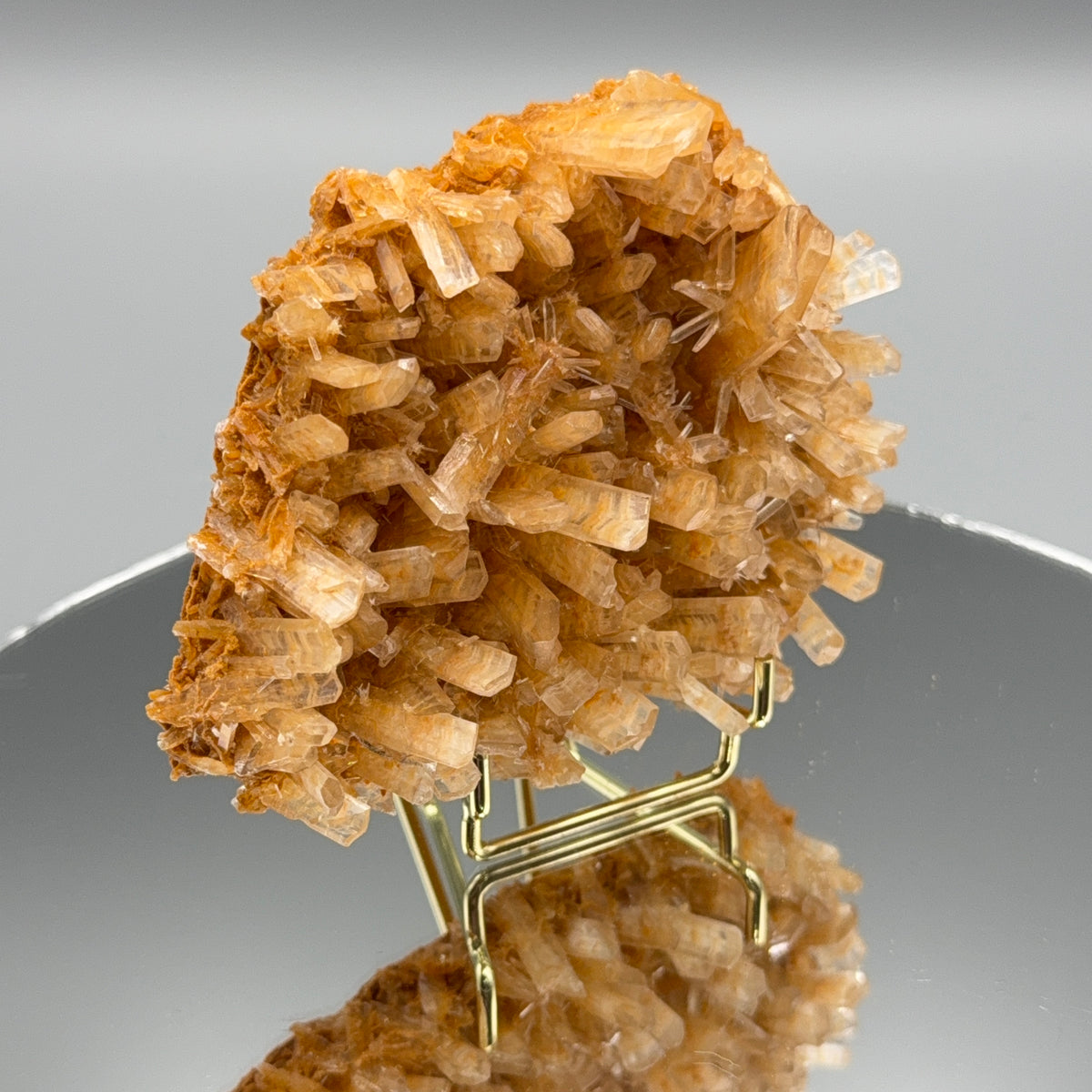 Oranger Selenit Cluster