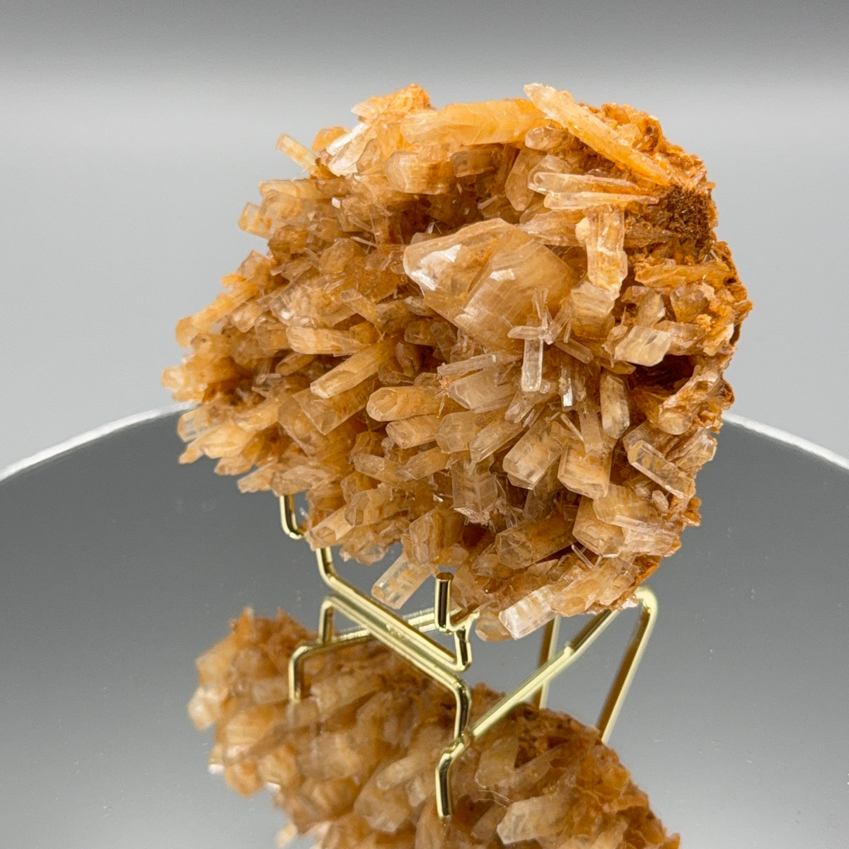 Oranger Selenit Cluster