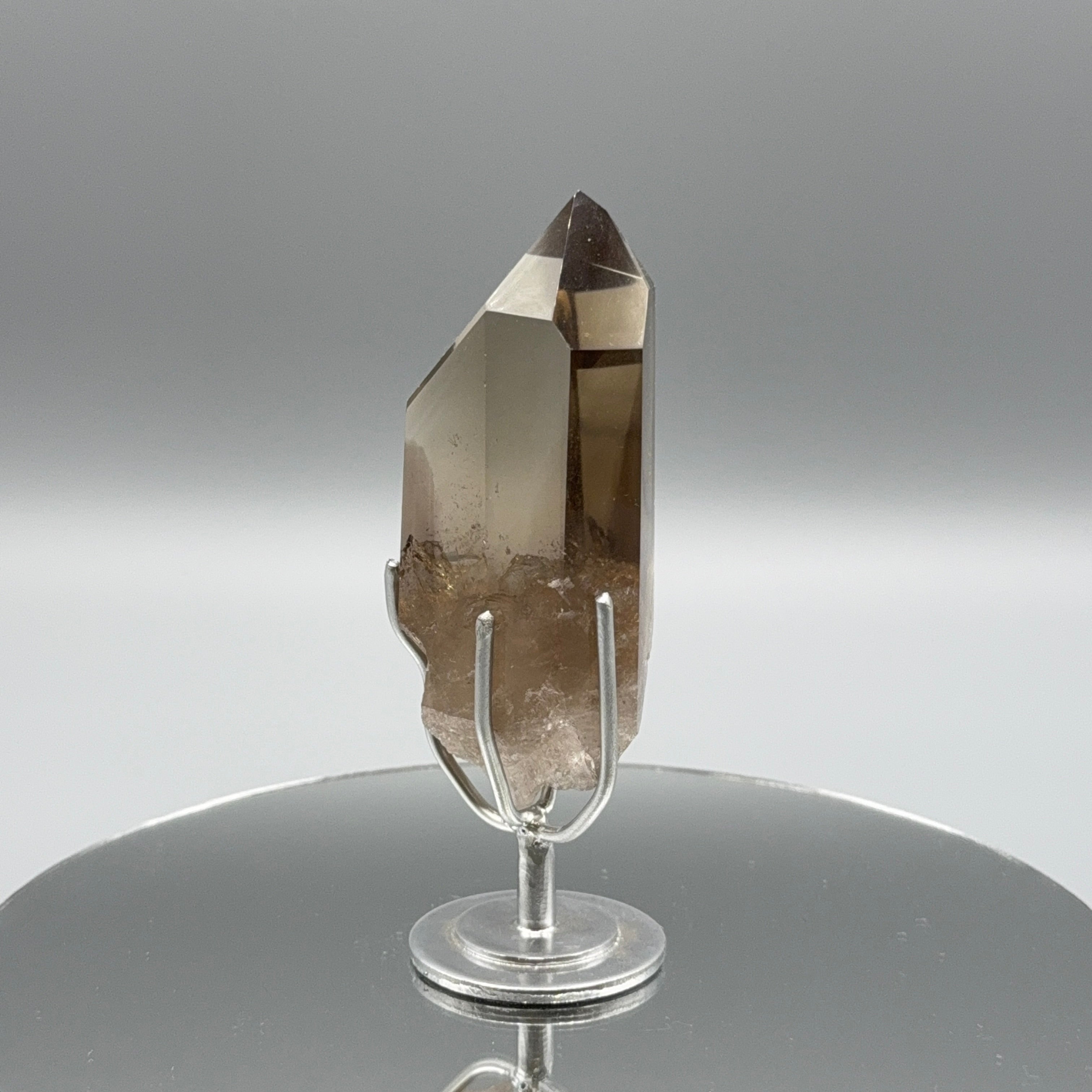 Rauchquarz auf Ständer – Silber