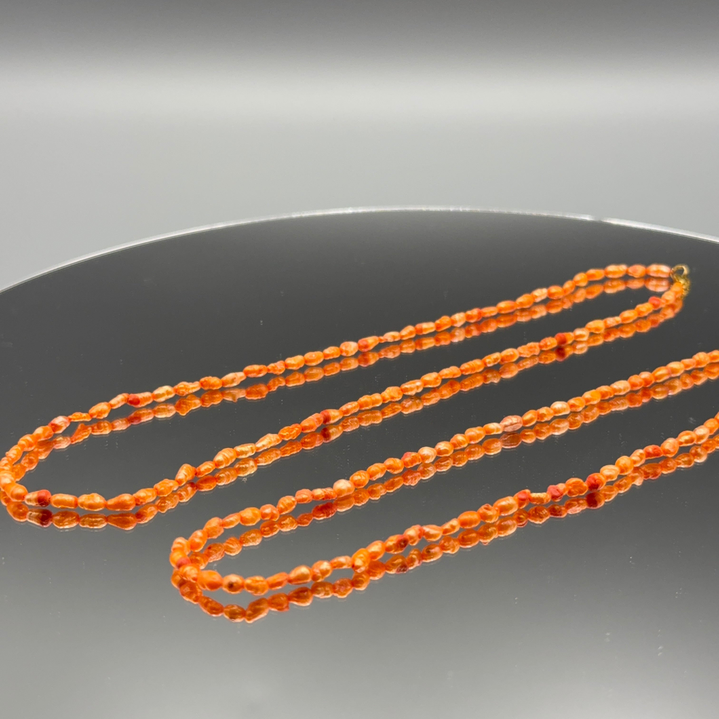 Süßwasserperlenkette Orange