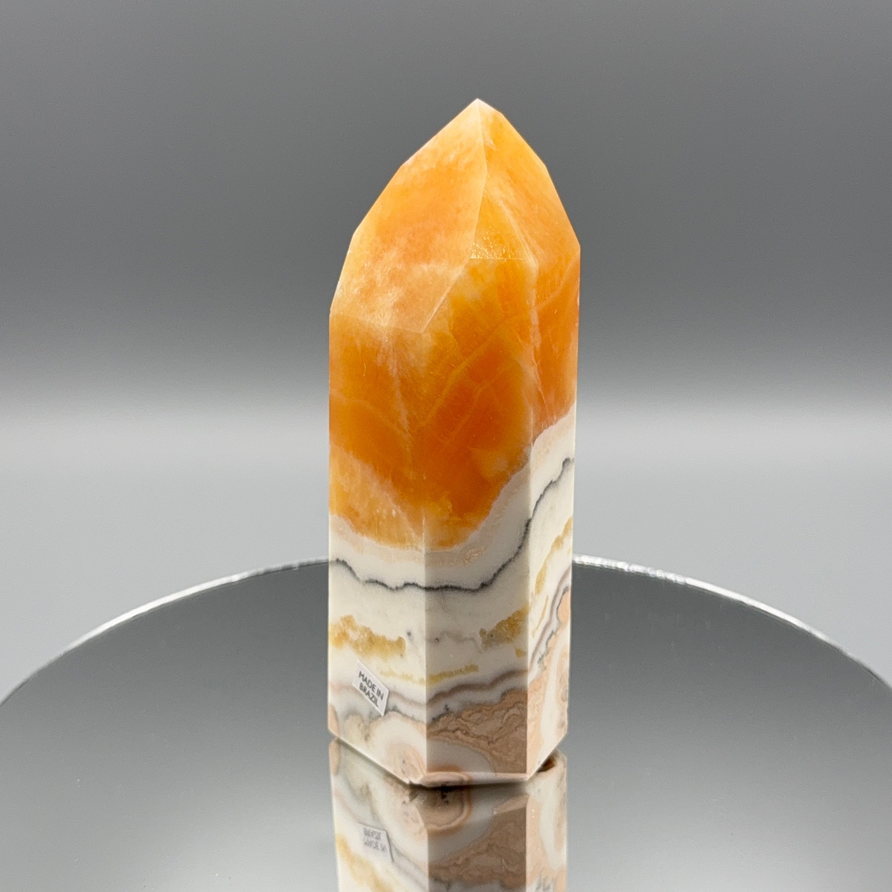 Orangen Calcit Turm