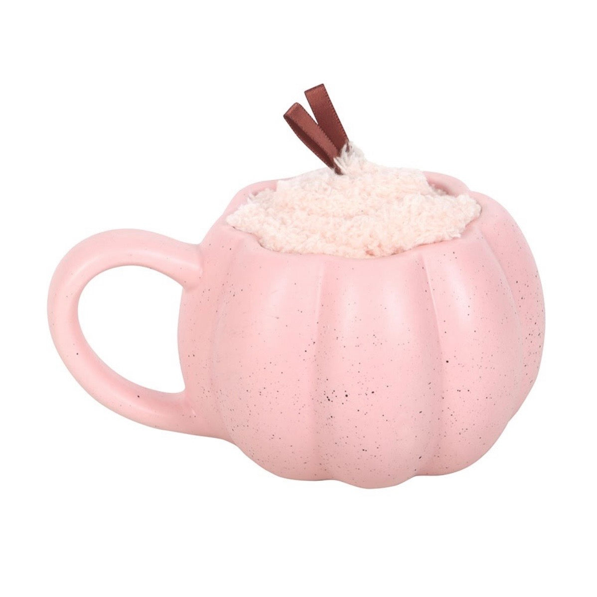 Kürbistasse mit Kuschelsocken – Rosa