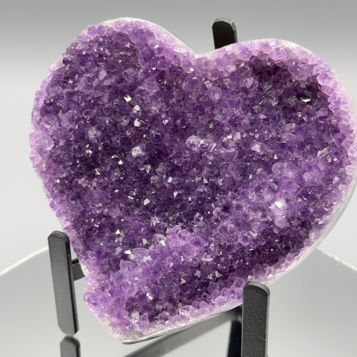 Amethyst Herz auf Ständer