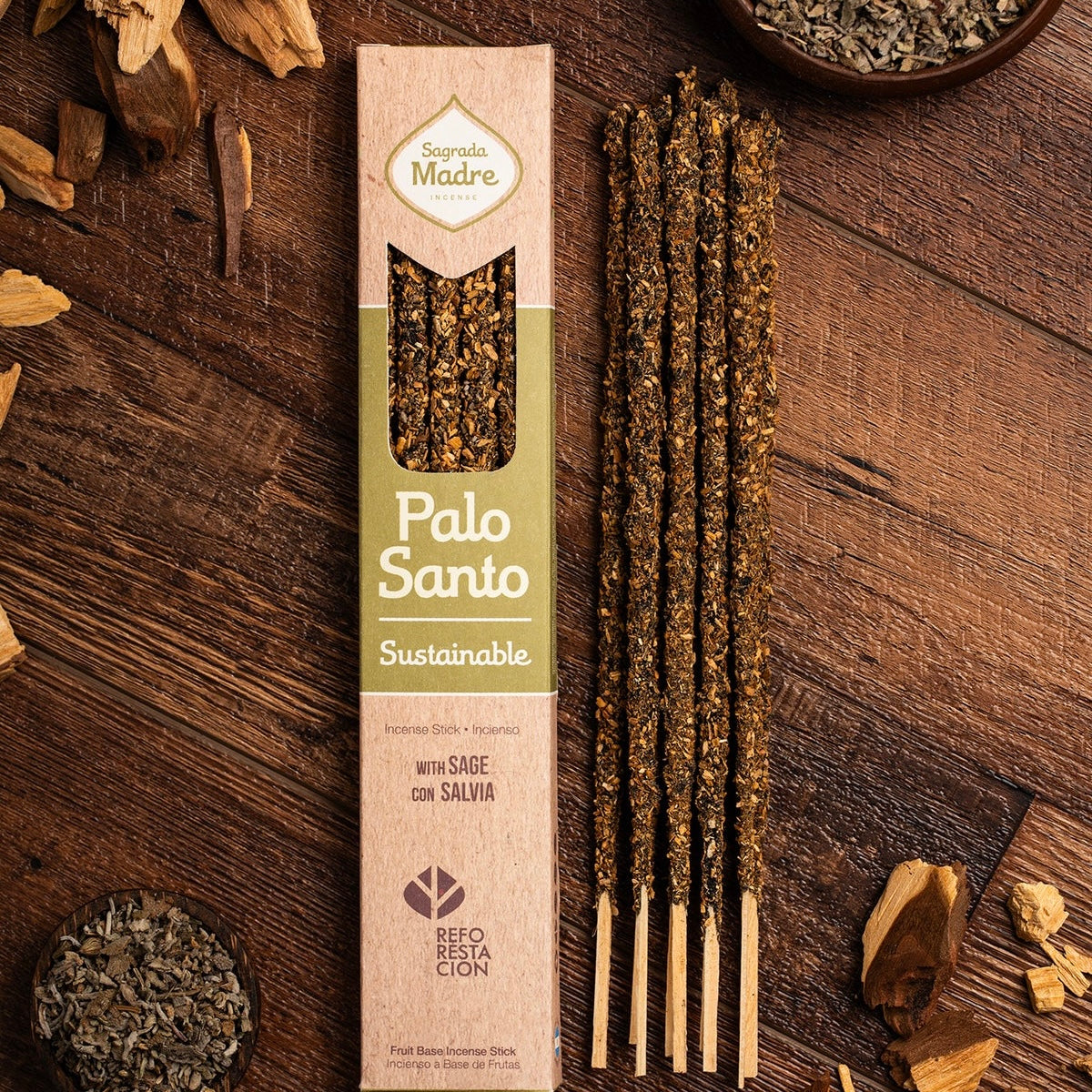 Sagrada Madre Räucherstäbchen – Palo Santo & Weißer Salbei