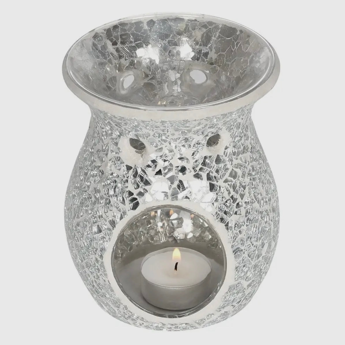 Ölbrenner "Crackle“ – silber