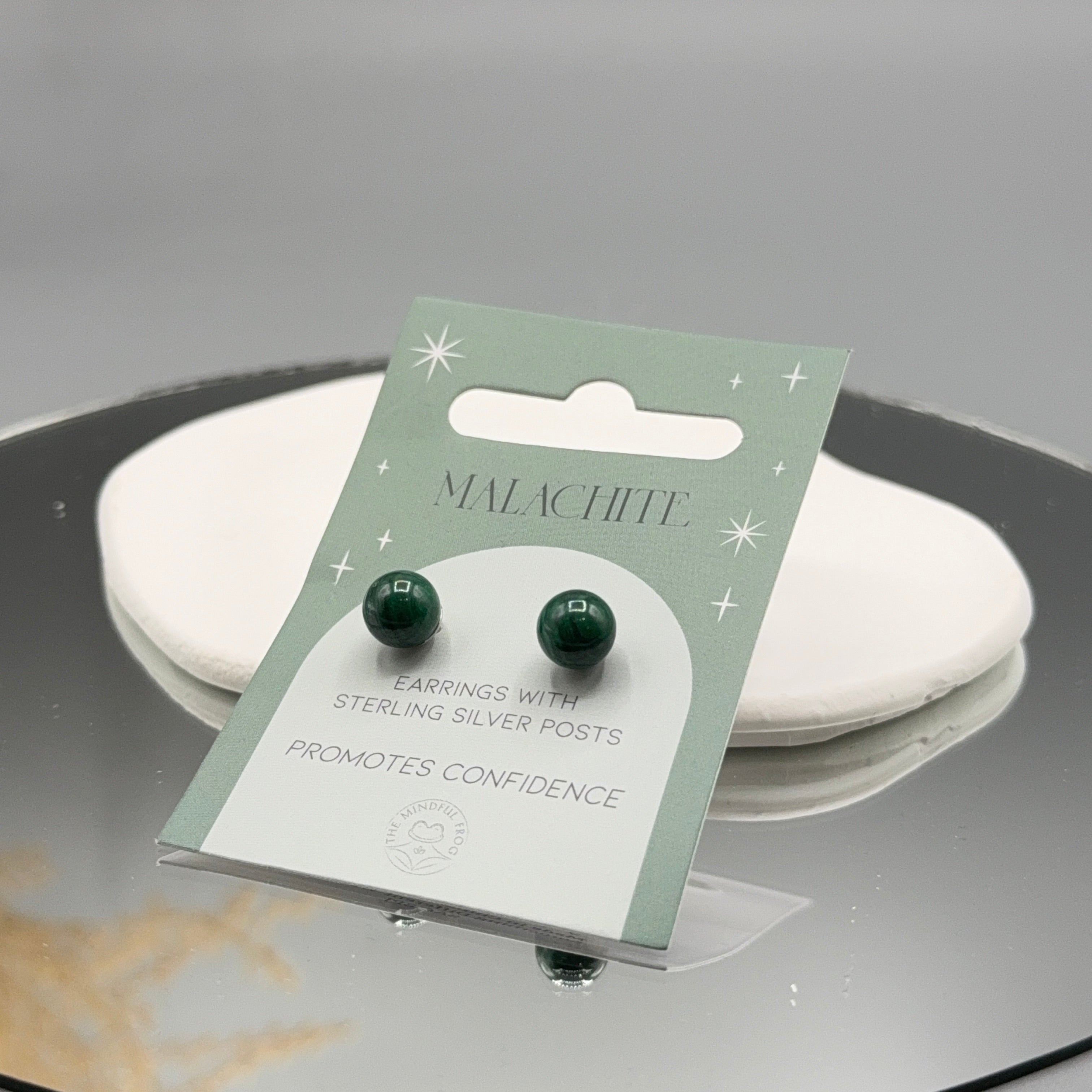 Malachit Ohrstecker