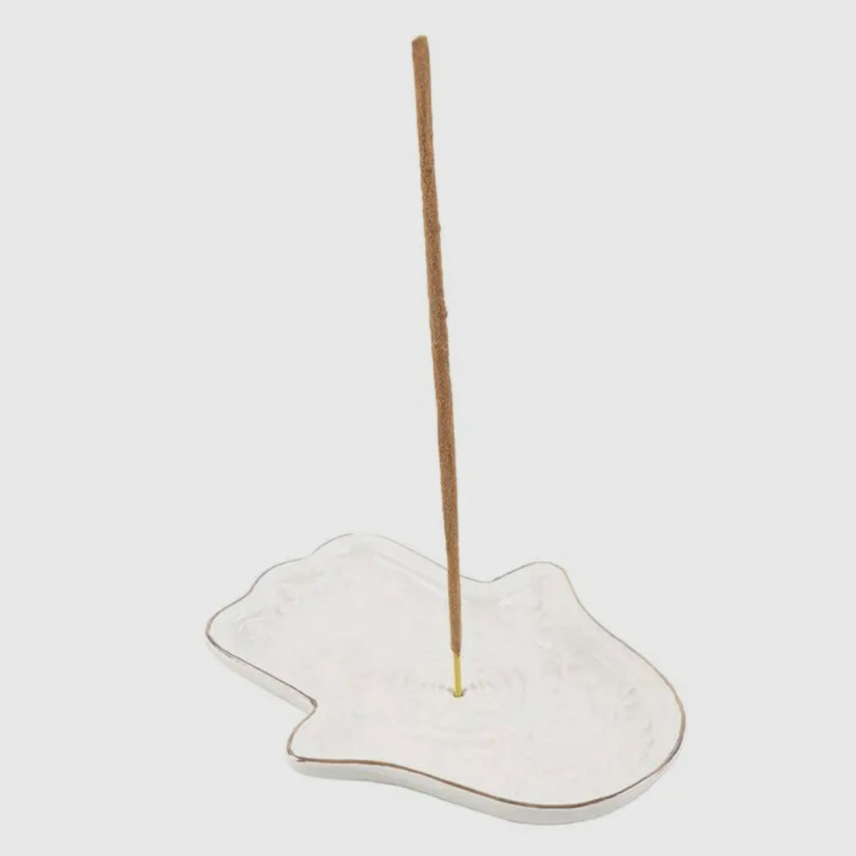 Hamsa-Hand Räucherstäbchenhalter - weiß