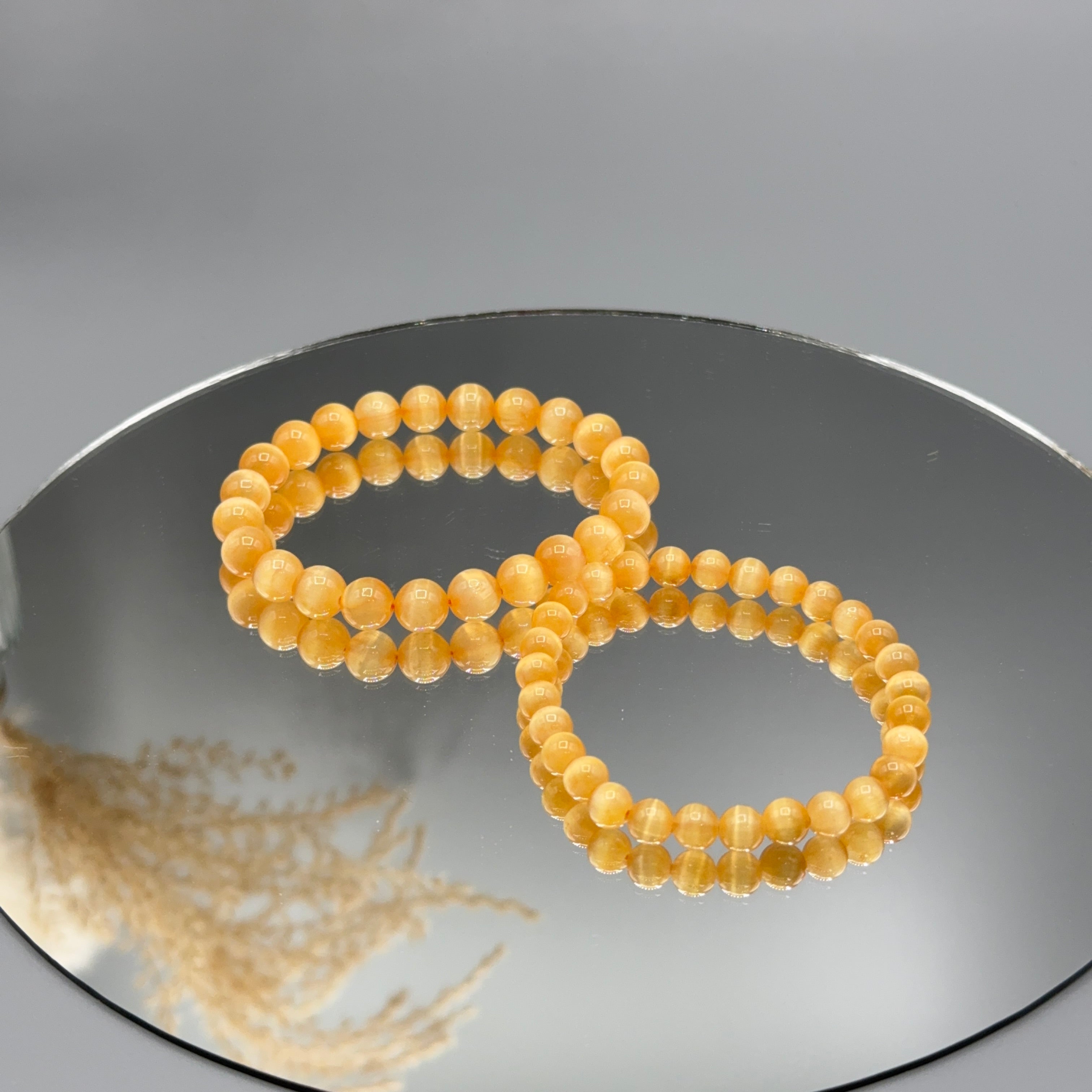 Armband Selenit orange