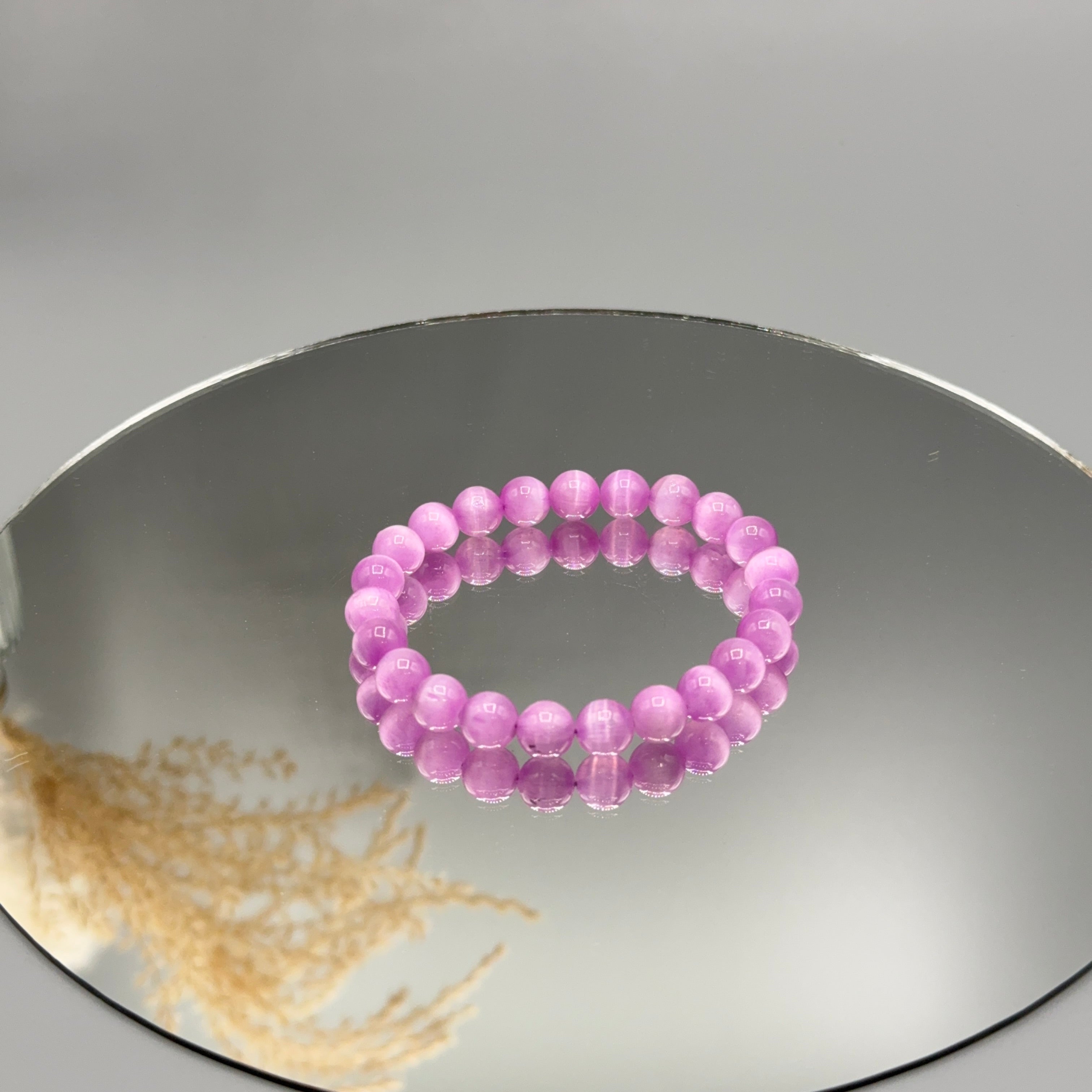 Armband Selenit lila