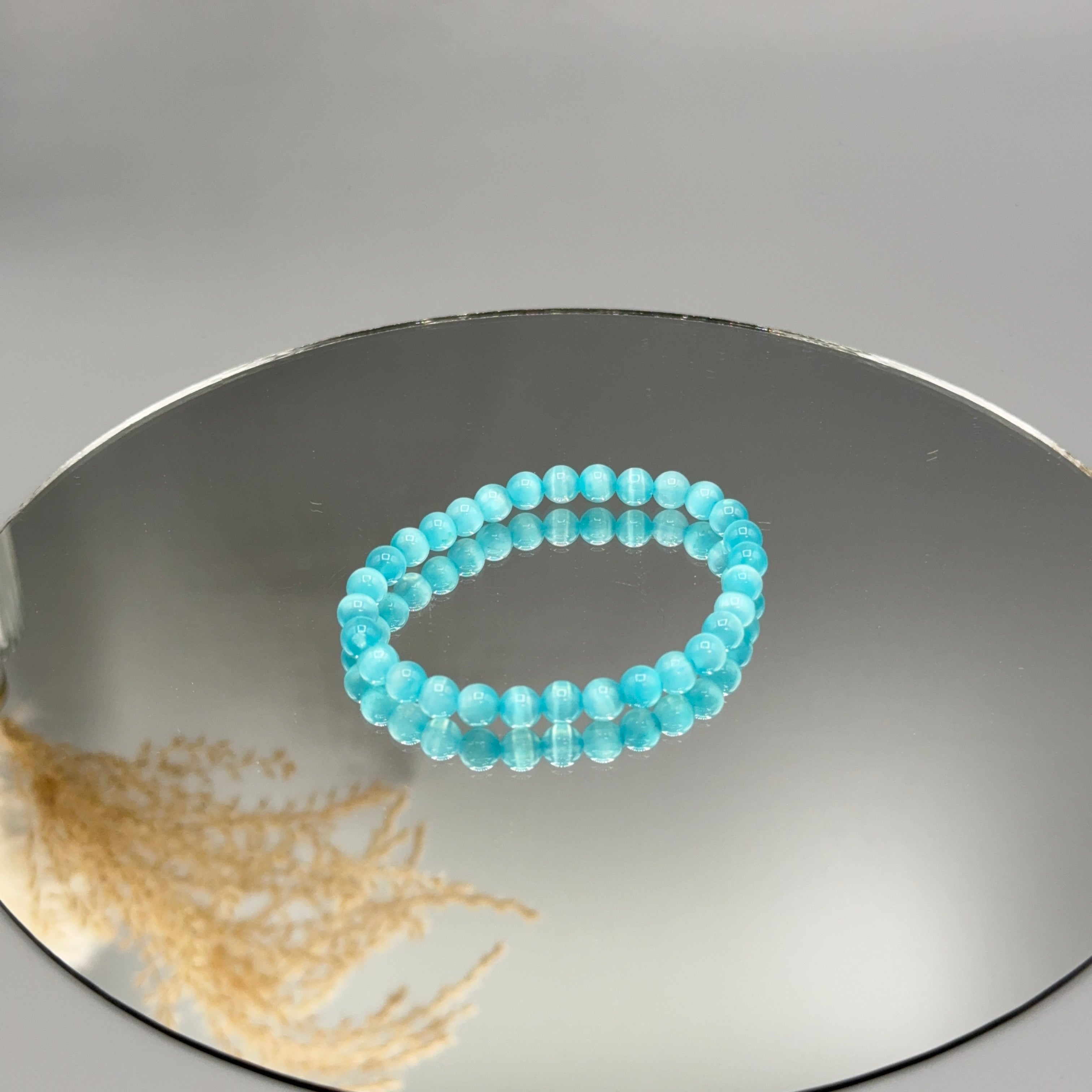 Armband Selenit türkis