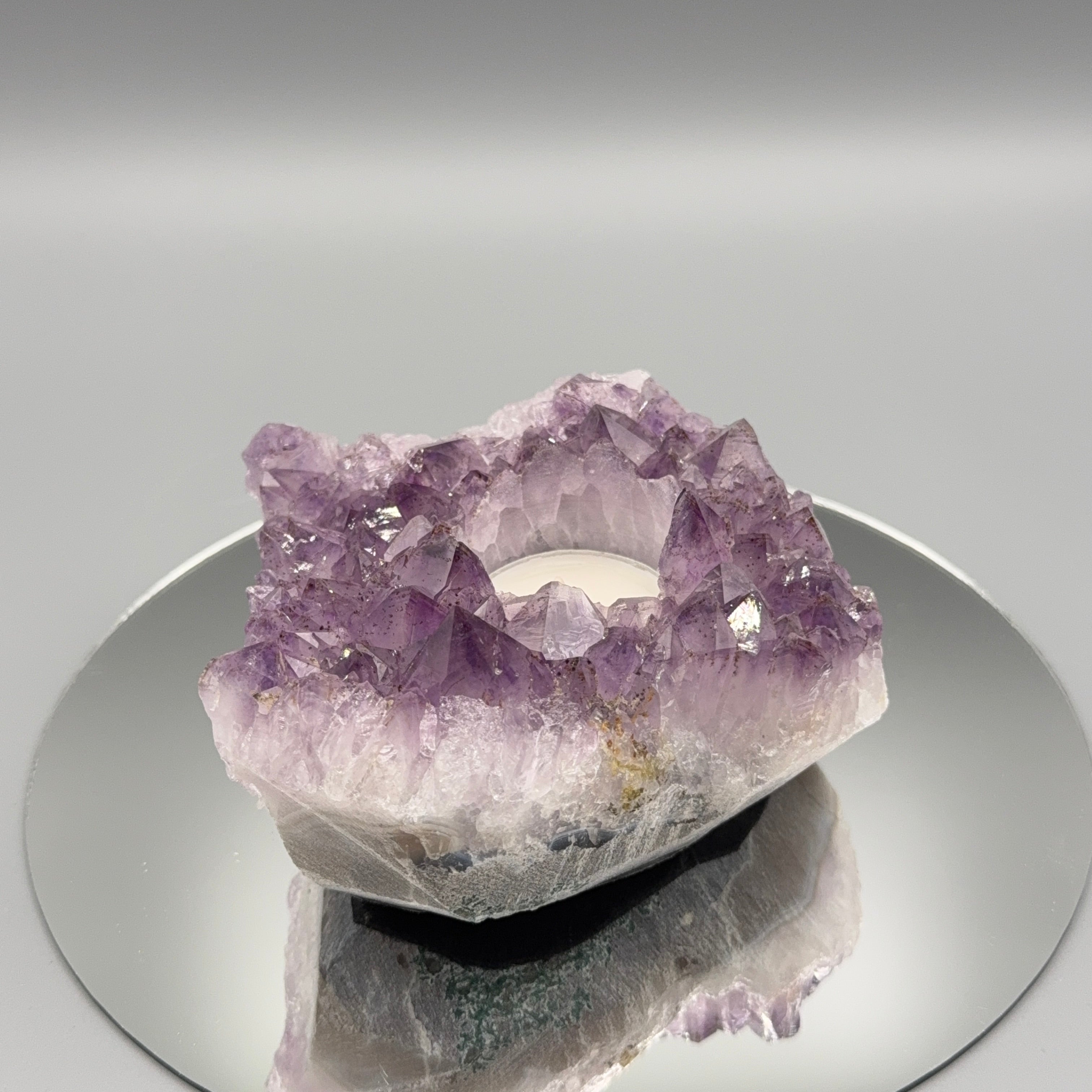 Amethyst Teelicht Cluster