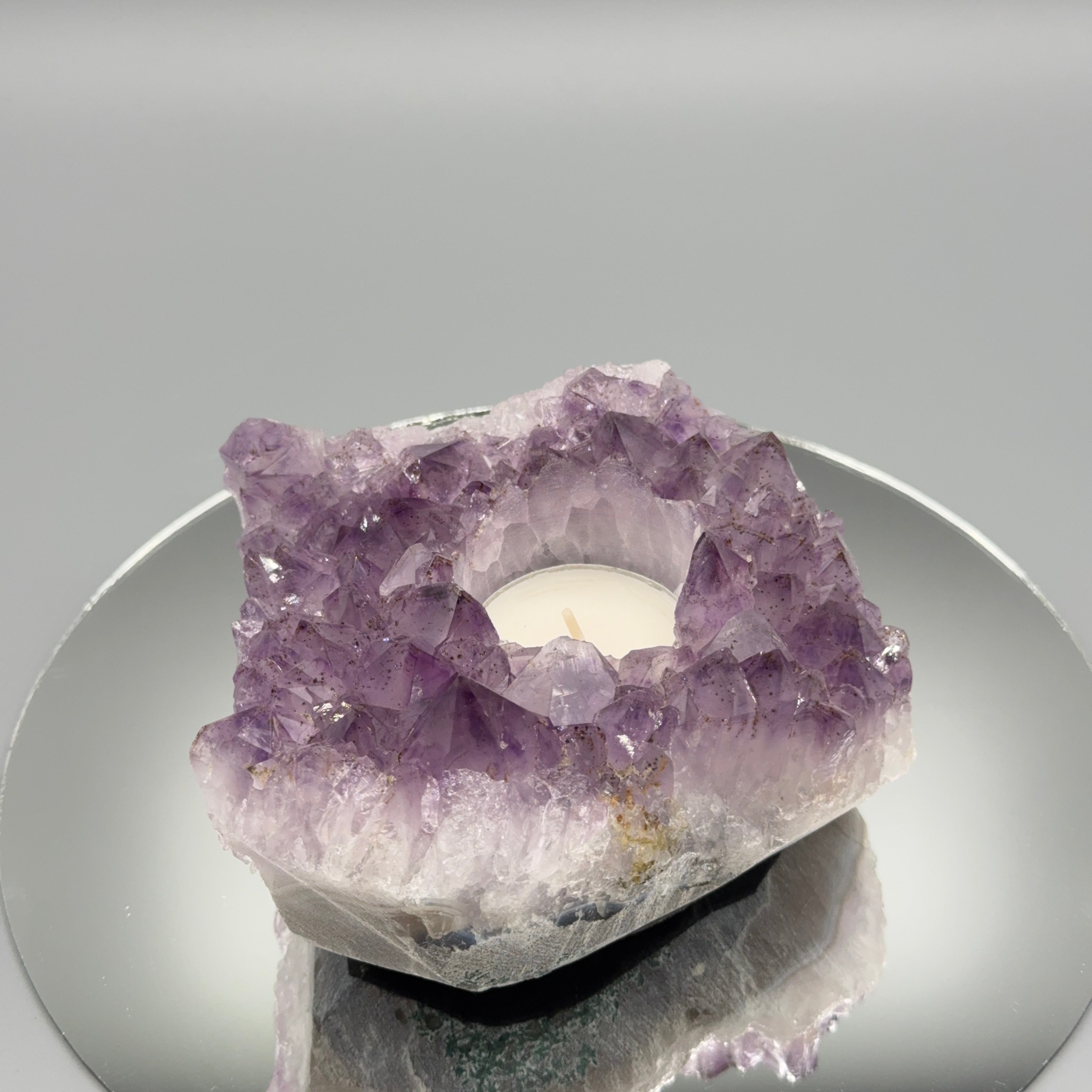 Amethyst Teelicht Cluster