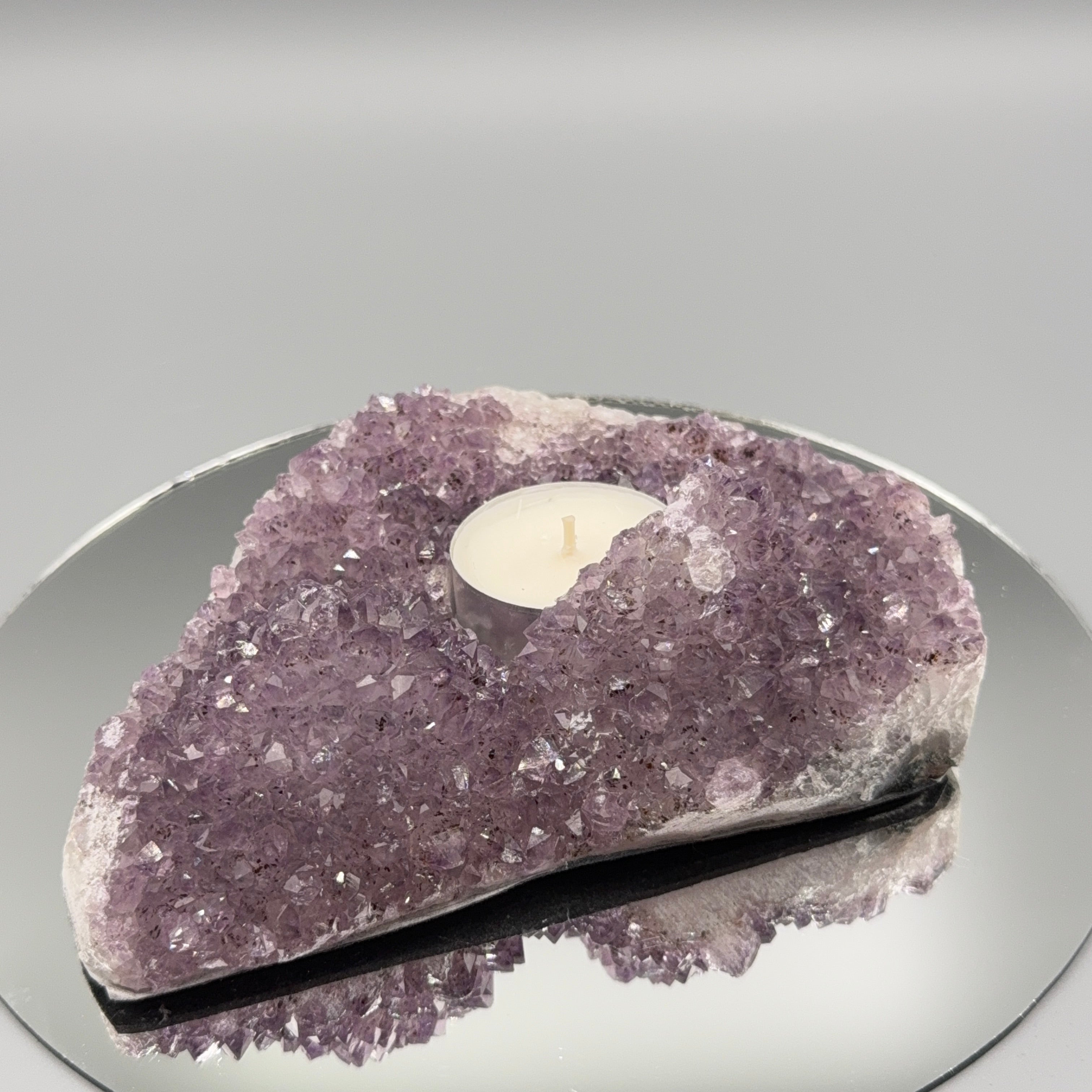 Amethyst Teelicht Cluster