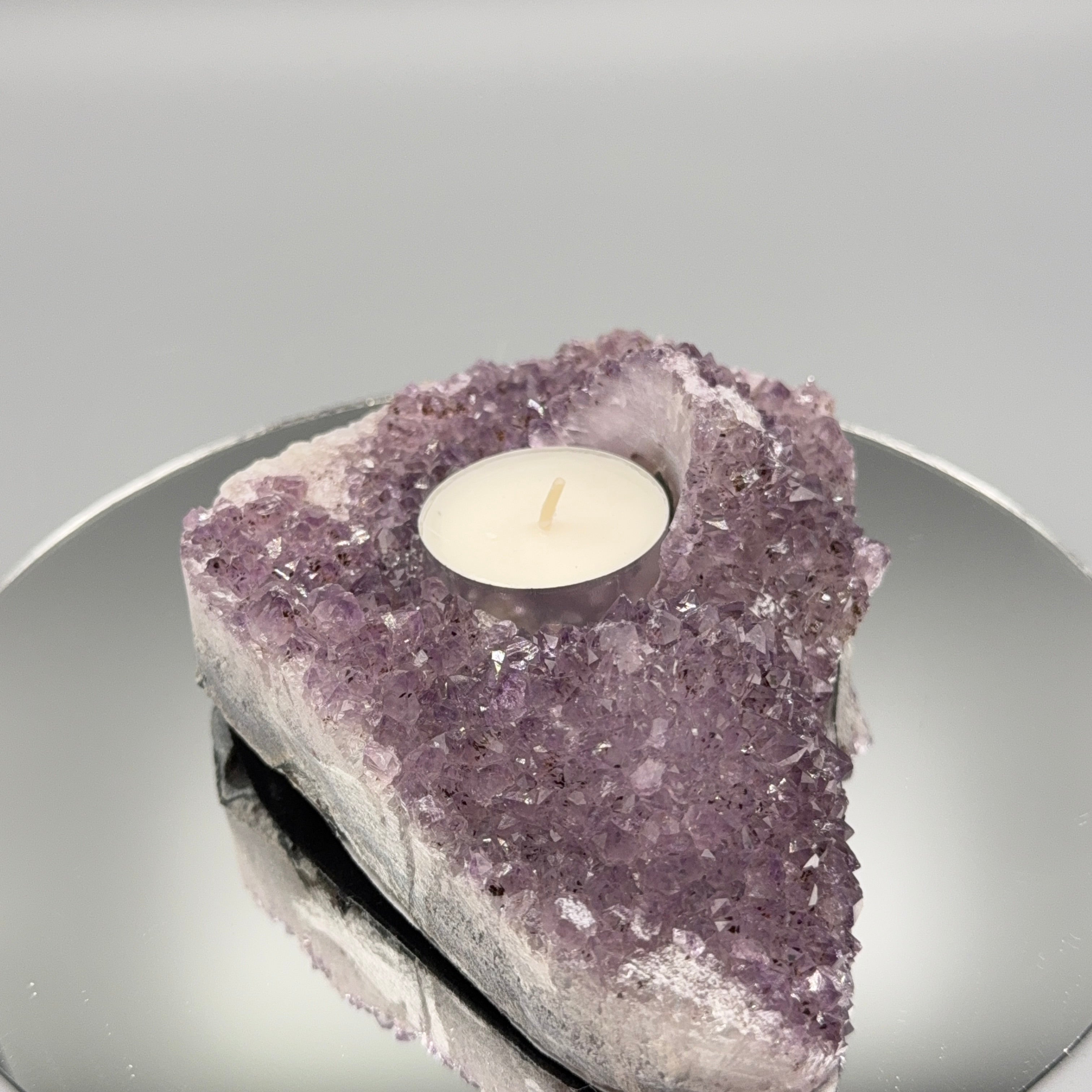Amethyst Teelicht Cluster