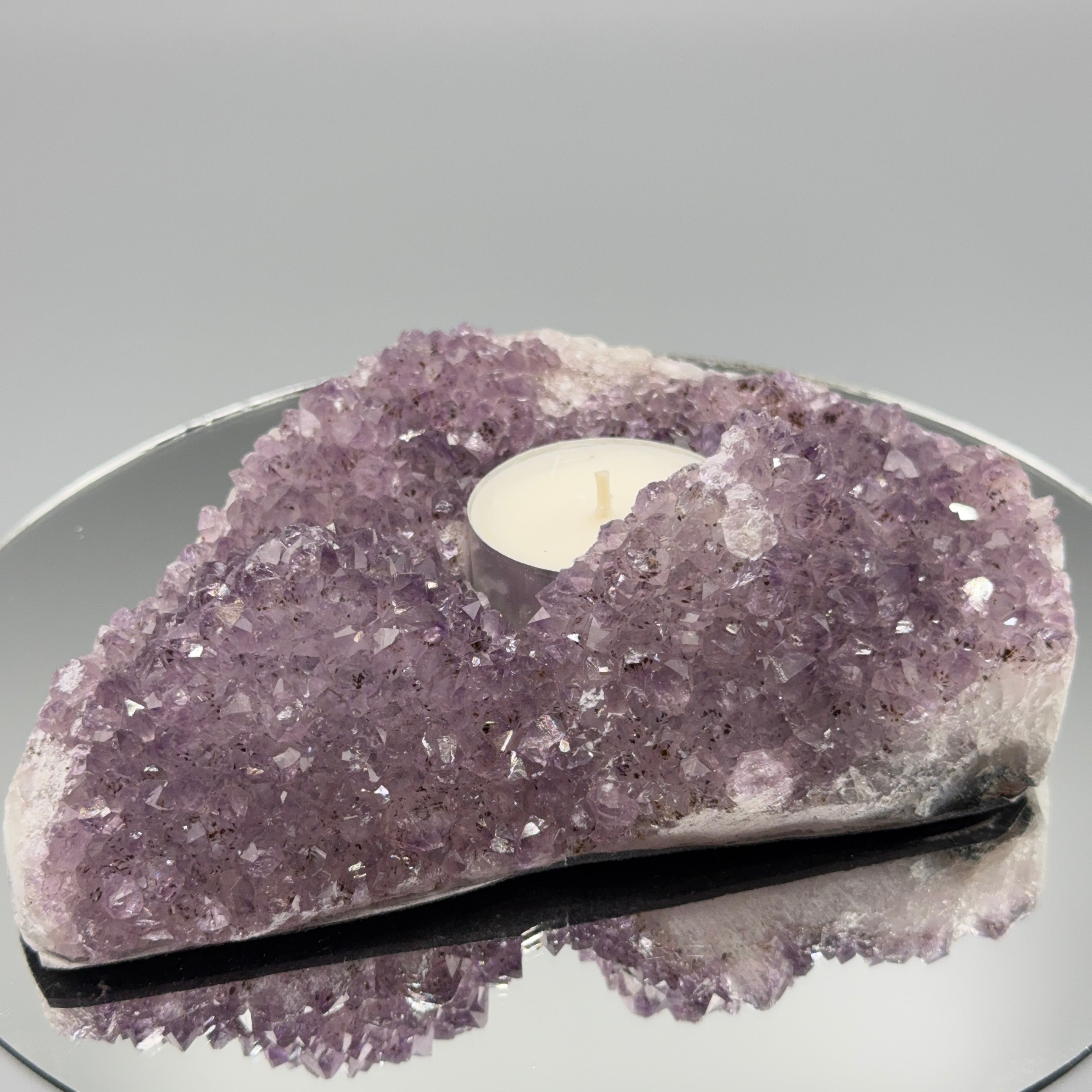 Amethyst Teelicht Cluster