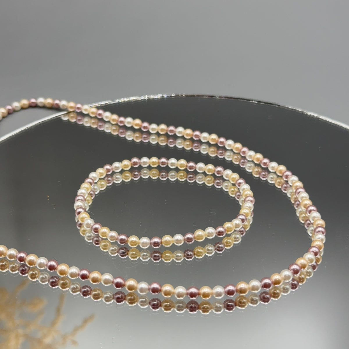 Muschelkernperlen Schmuckset multicolor