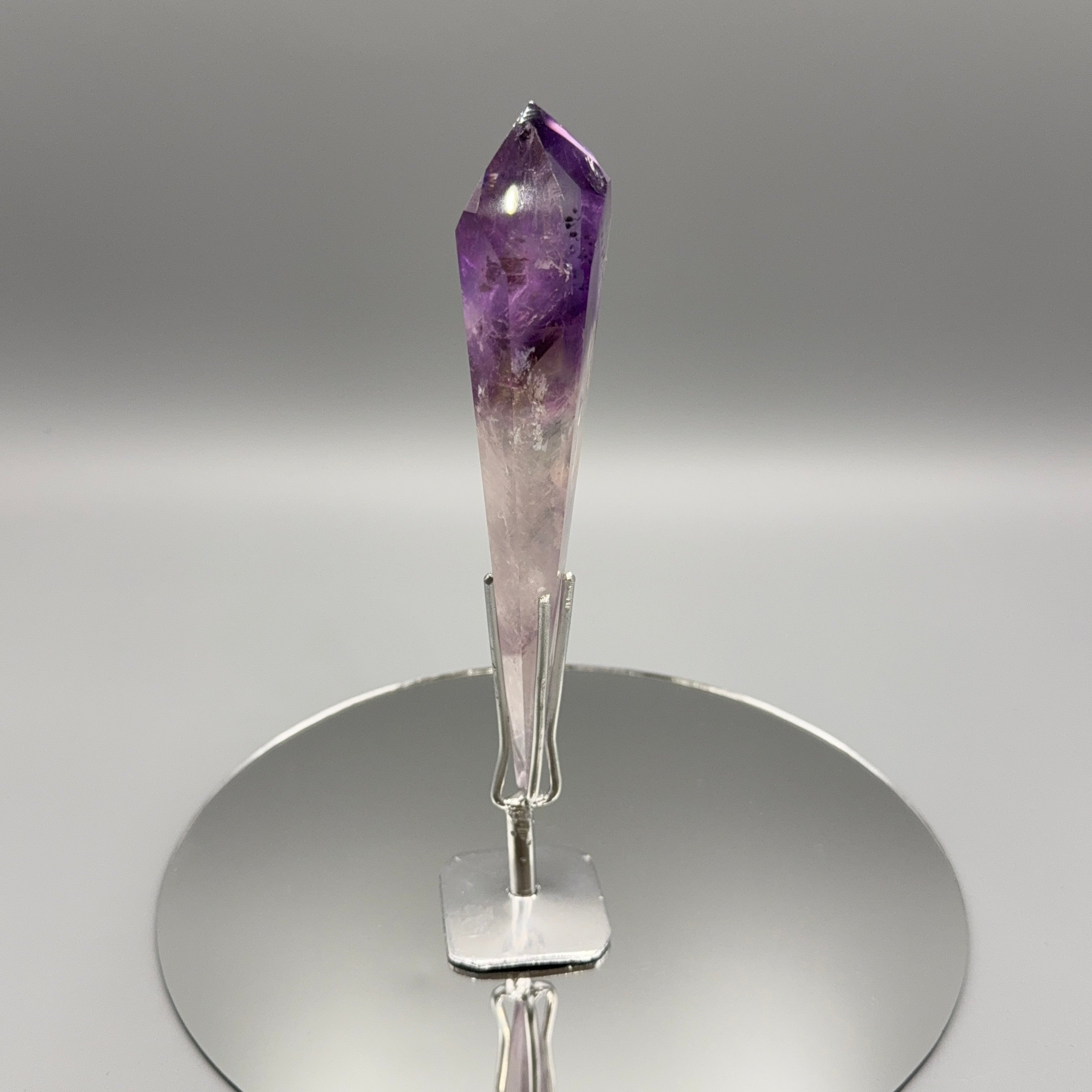 Phantom Amethyst auf Ständer – Silber