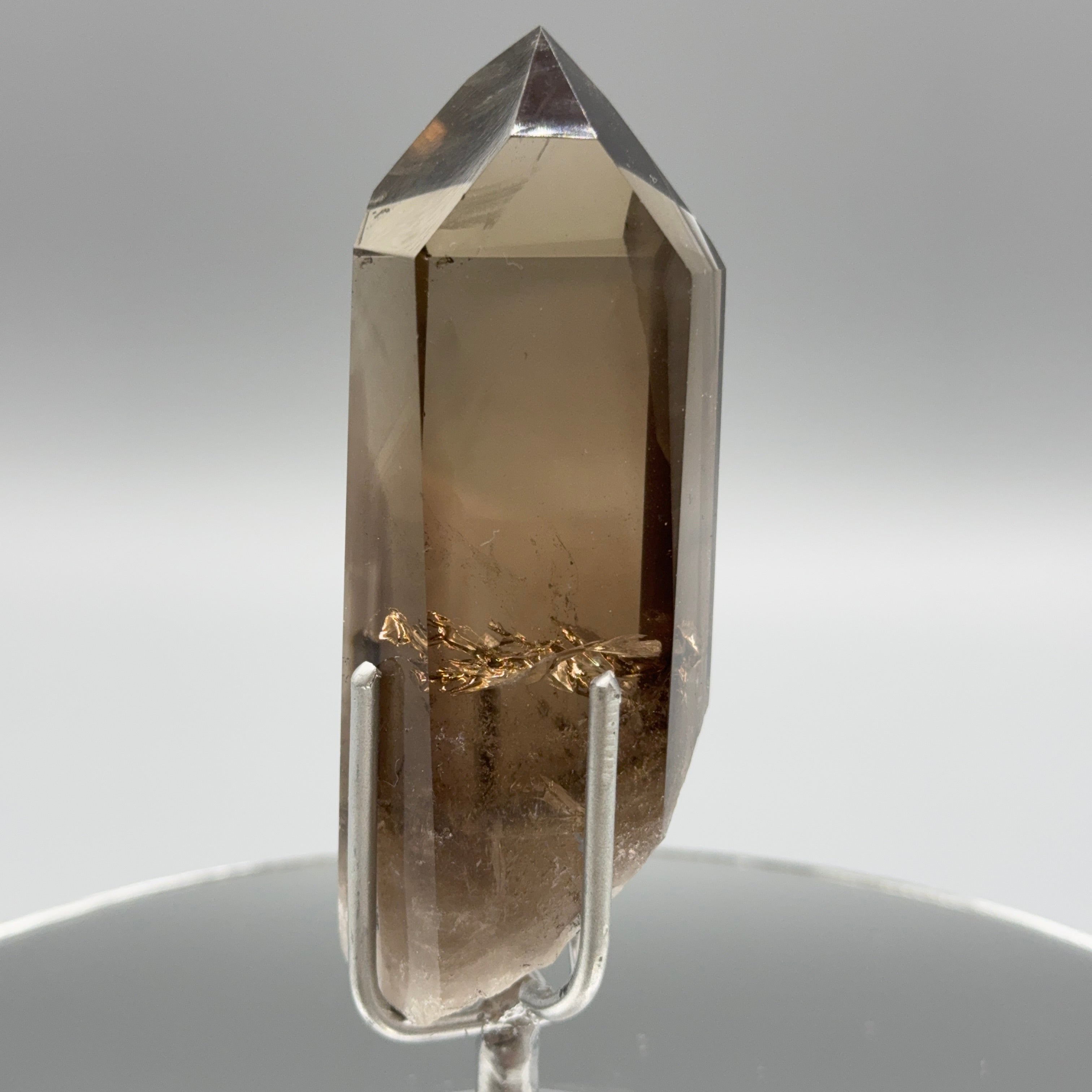 Rauchquarz auf Ständer – Silber