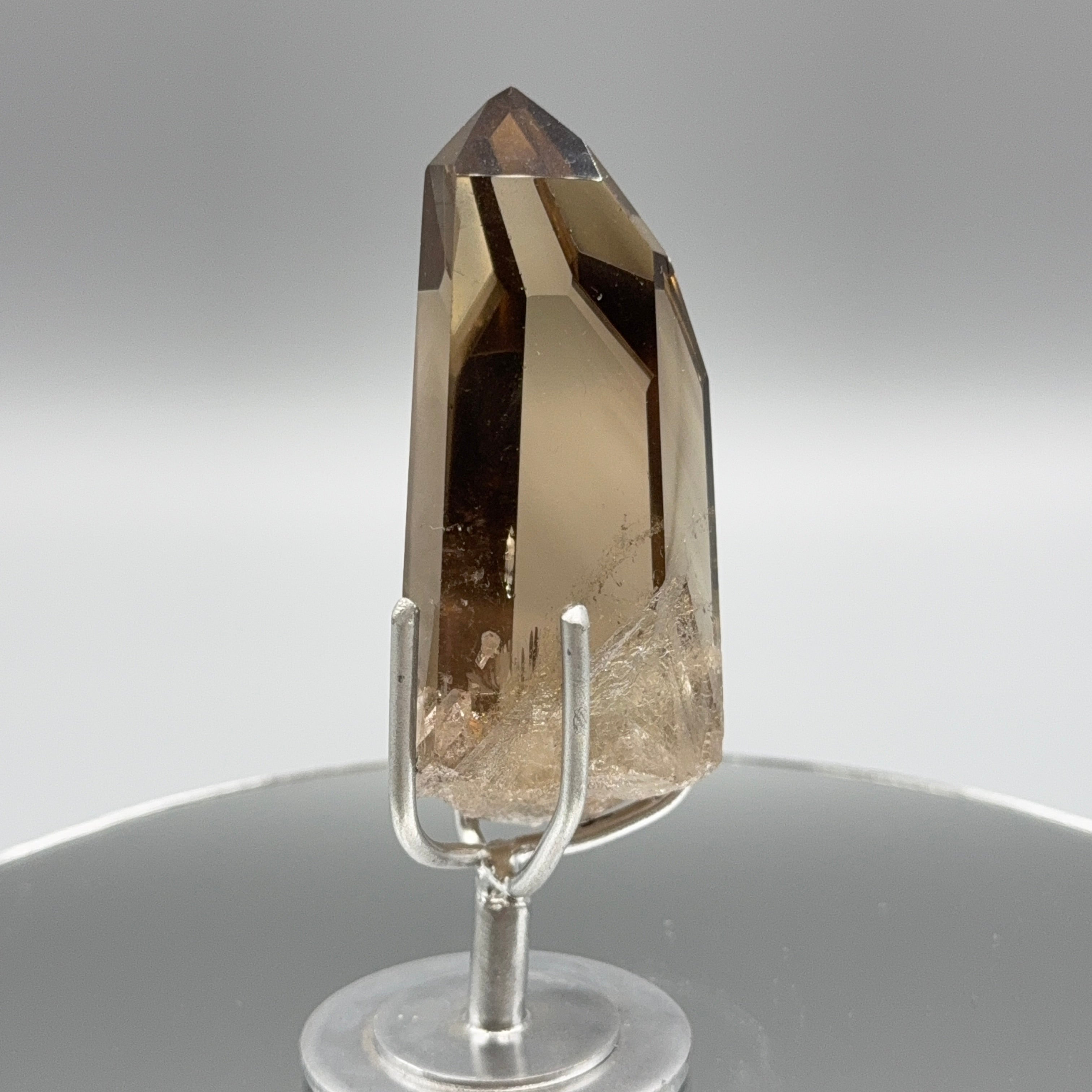 Rauchquarz auf Ständer – Silber