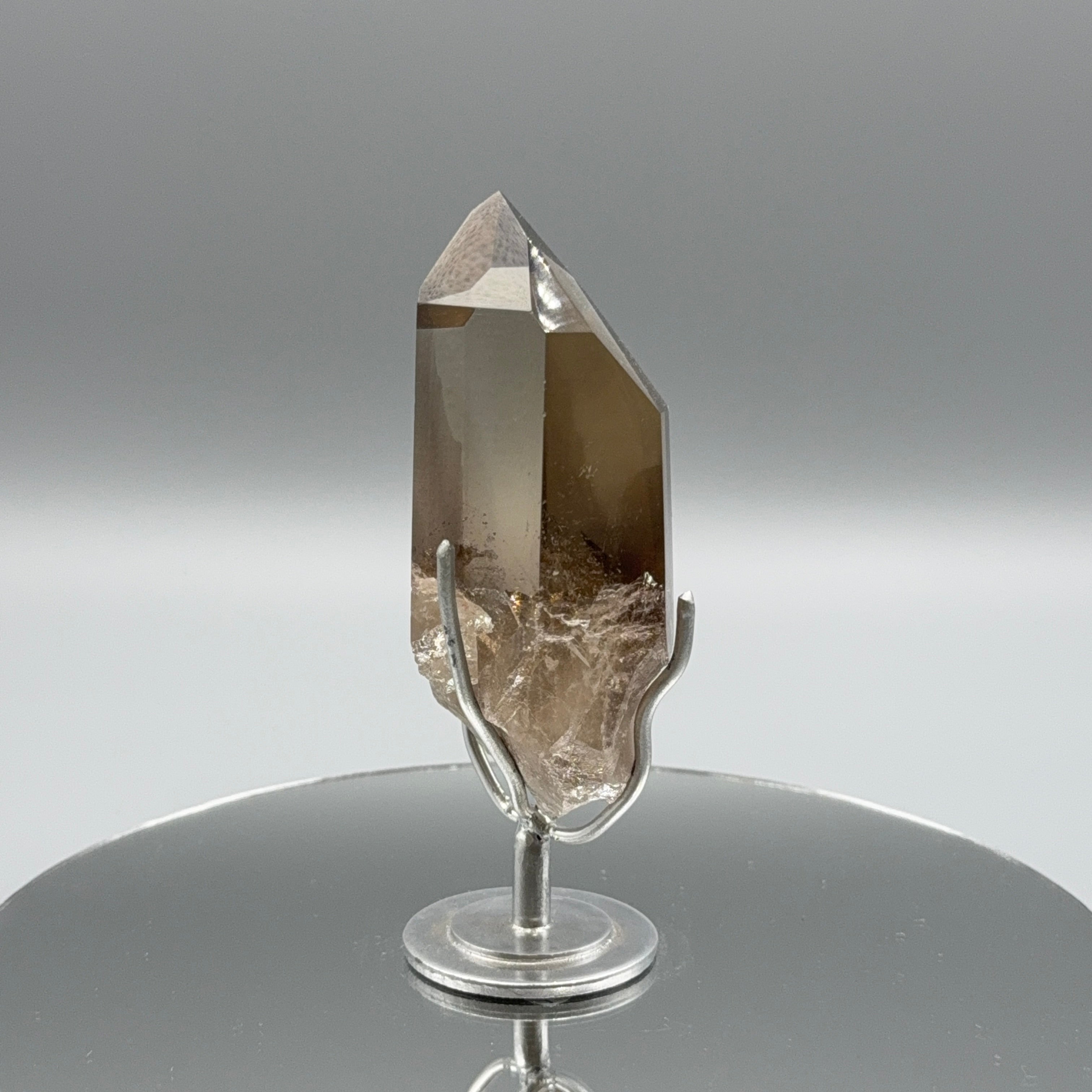 Rauchquarz auf Ständer – Silber