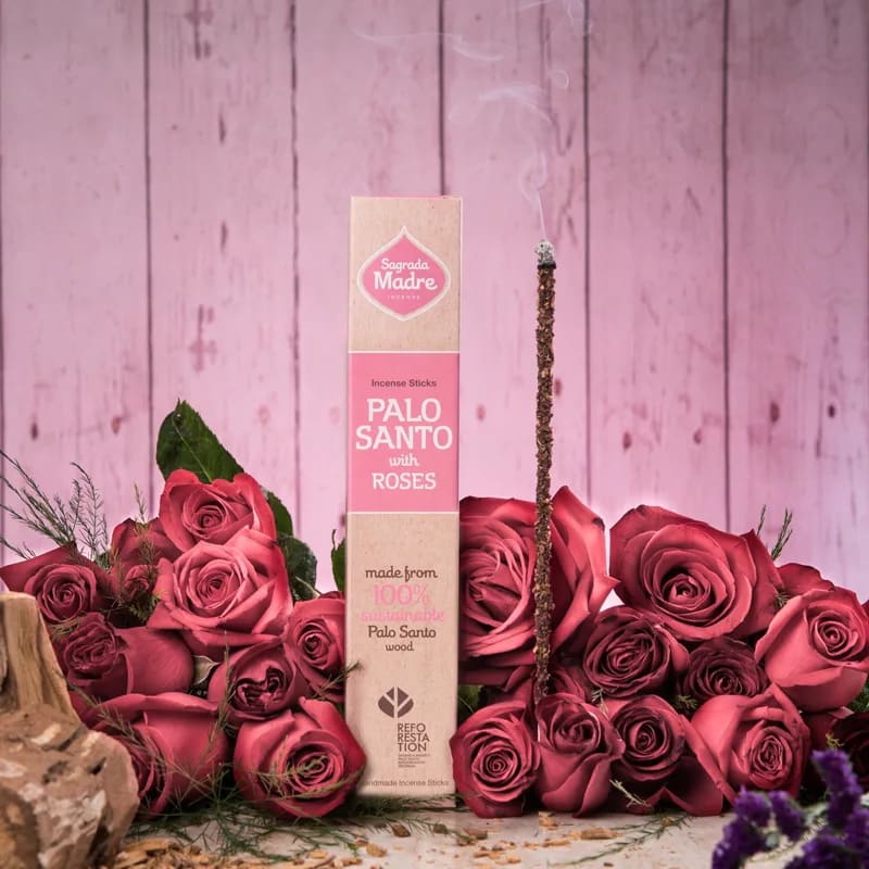 Sagrada Madre Räucherstäbchen – Palo Santo & Rose
