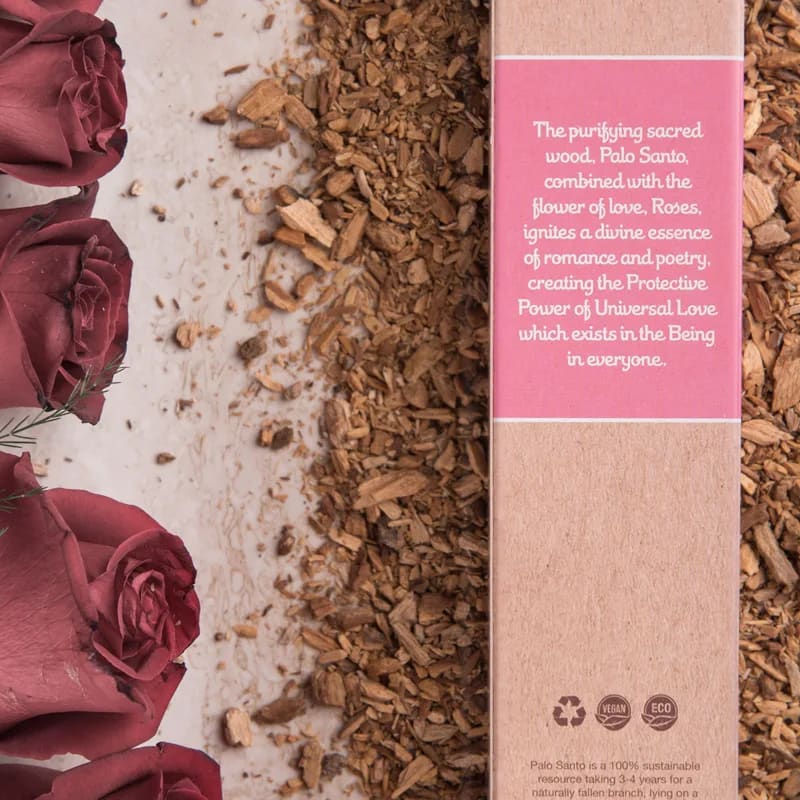 Sagrada Madre Räucherstäbchen – Palo Santo & Rose
