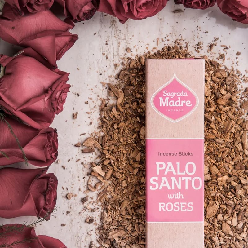 Sagrada Madre Räucherstäbchen – Palo Santo & Rose
