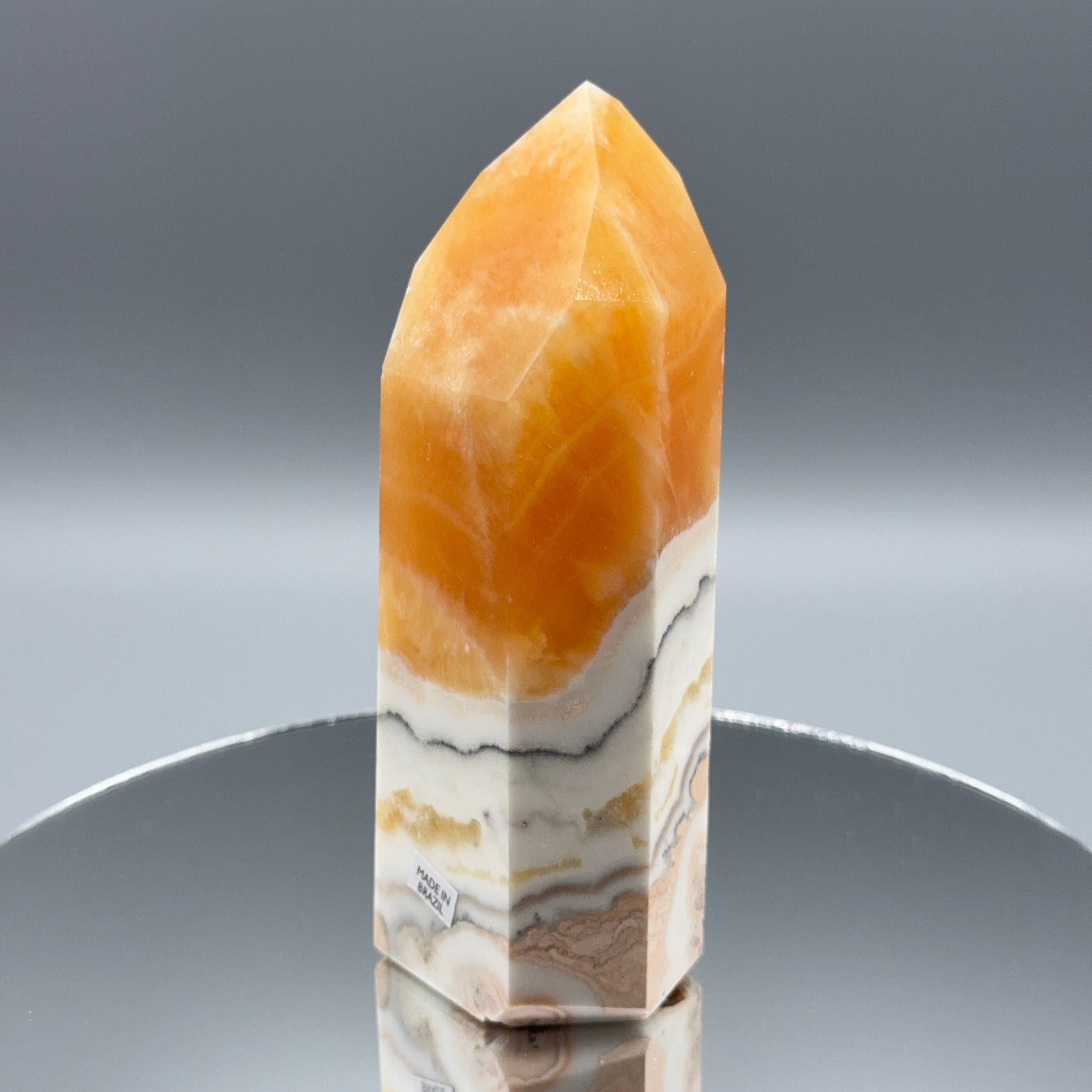 Orangen Calcit Turm