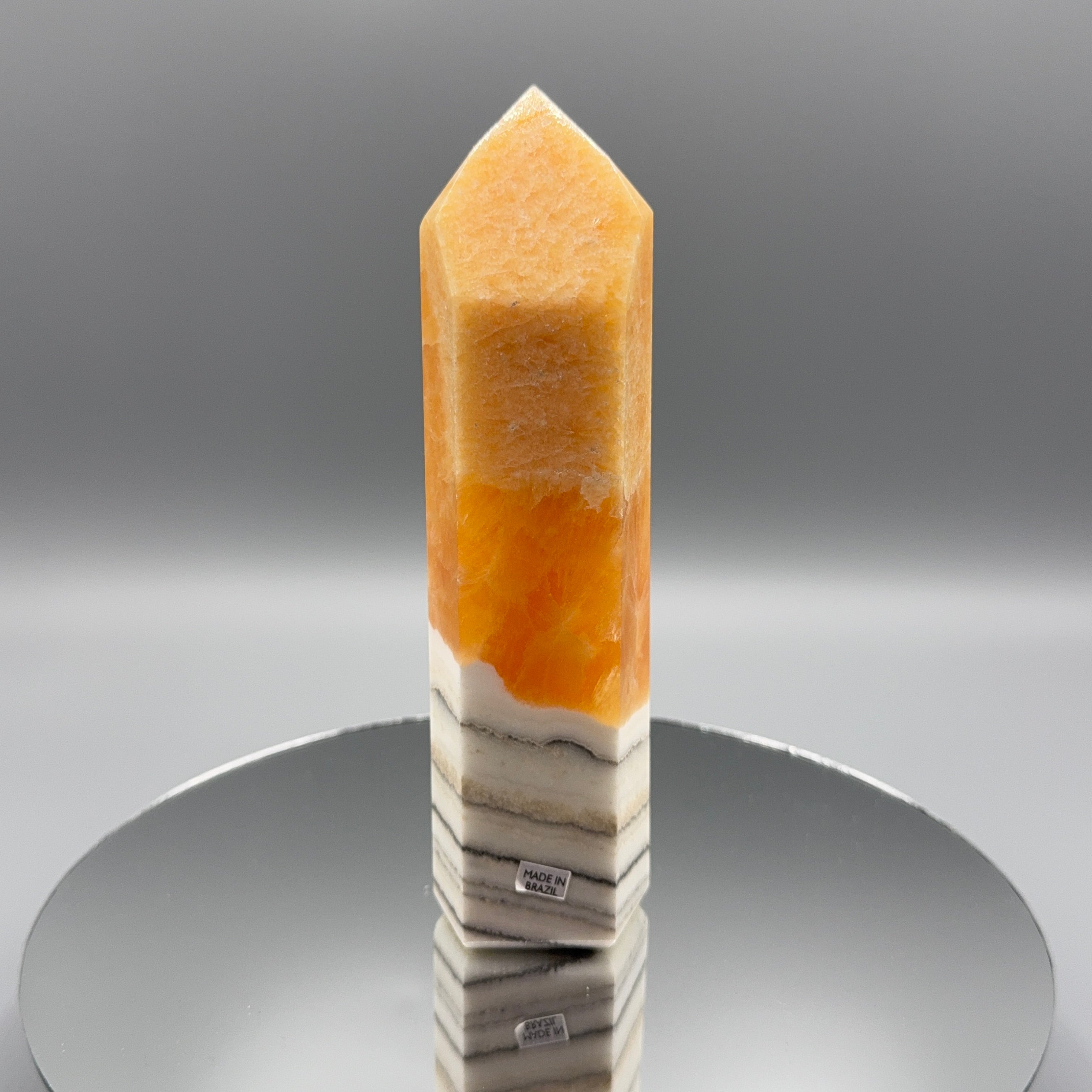 Orangen Calcit Turm