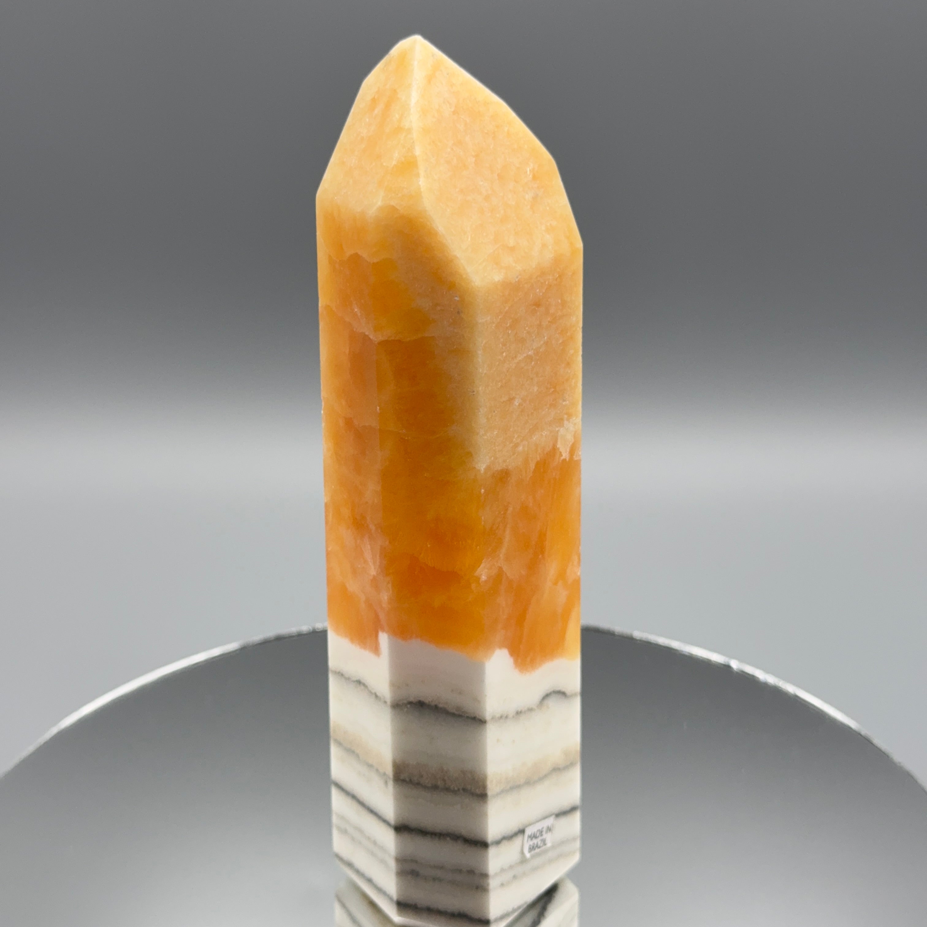 Orangen Calcit Turm