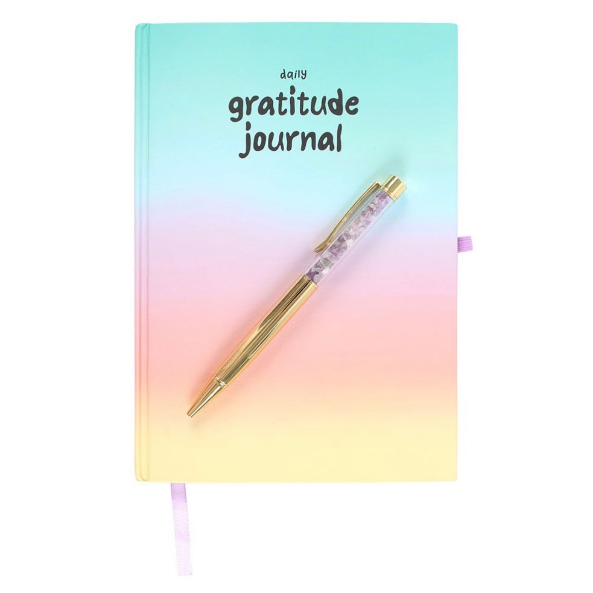Dankbarkeitstagebuch mit Amethyst-Stift