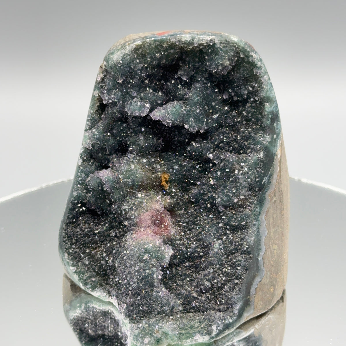 Rainbow Galaxy Amethyst Cut Base
