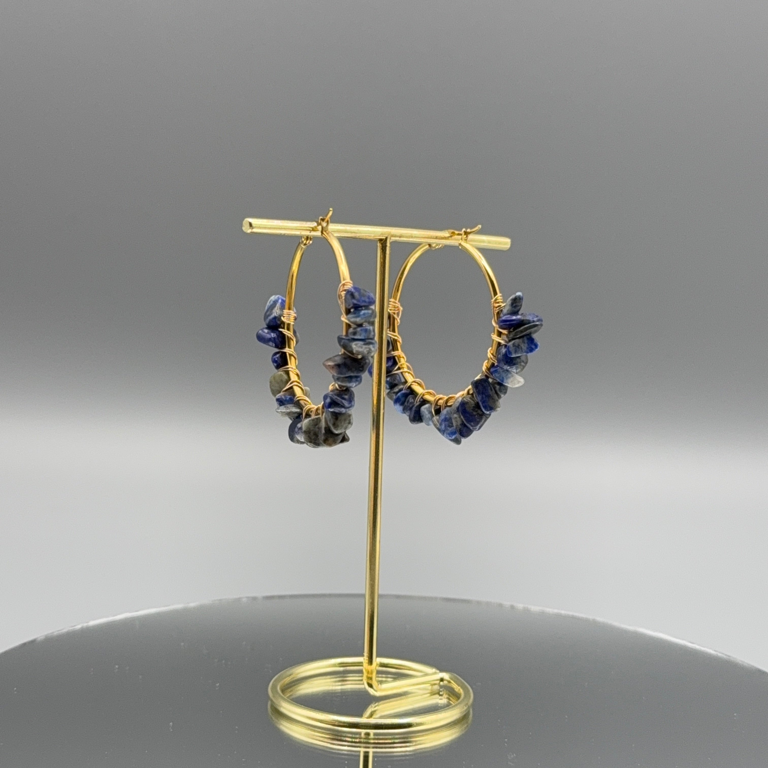 Lapislazuli Ohrringe – gold