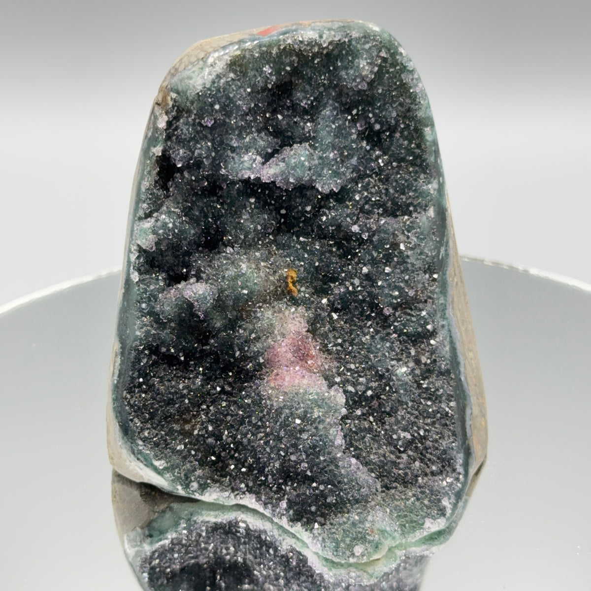 Rainbow Galaxy Amethyst Cut Base