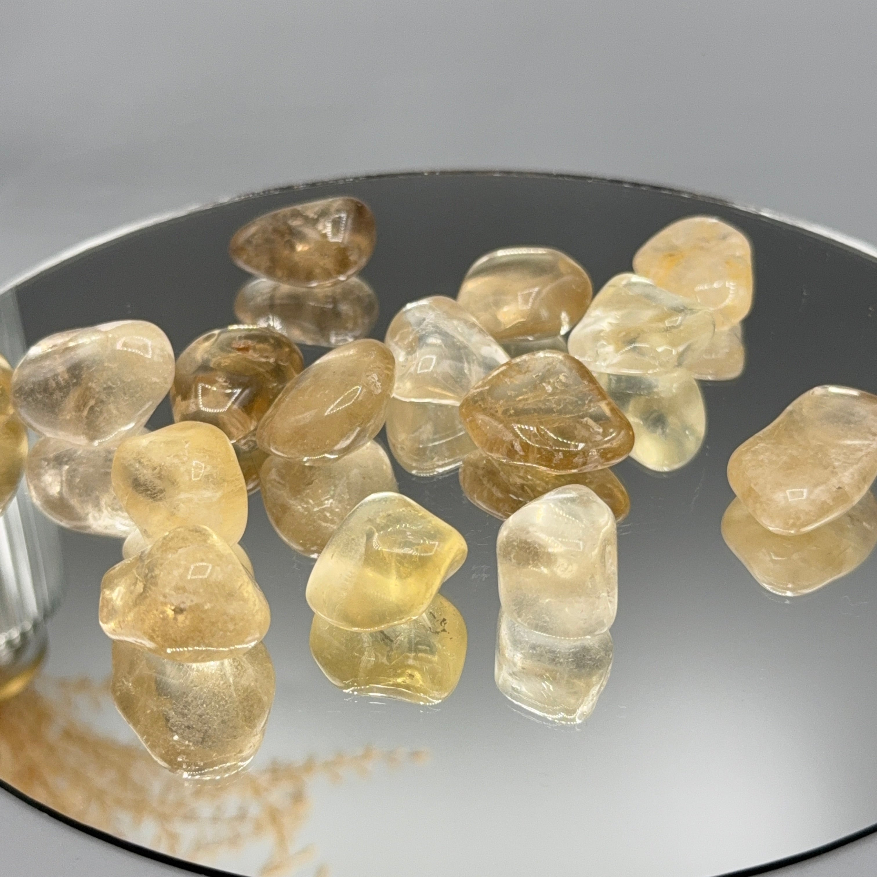 Natur Citrin Trommelstein