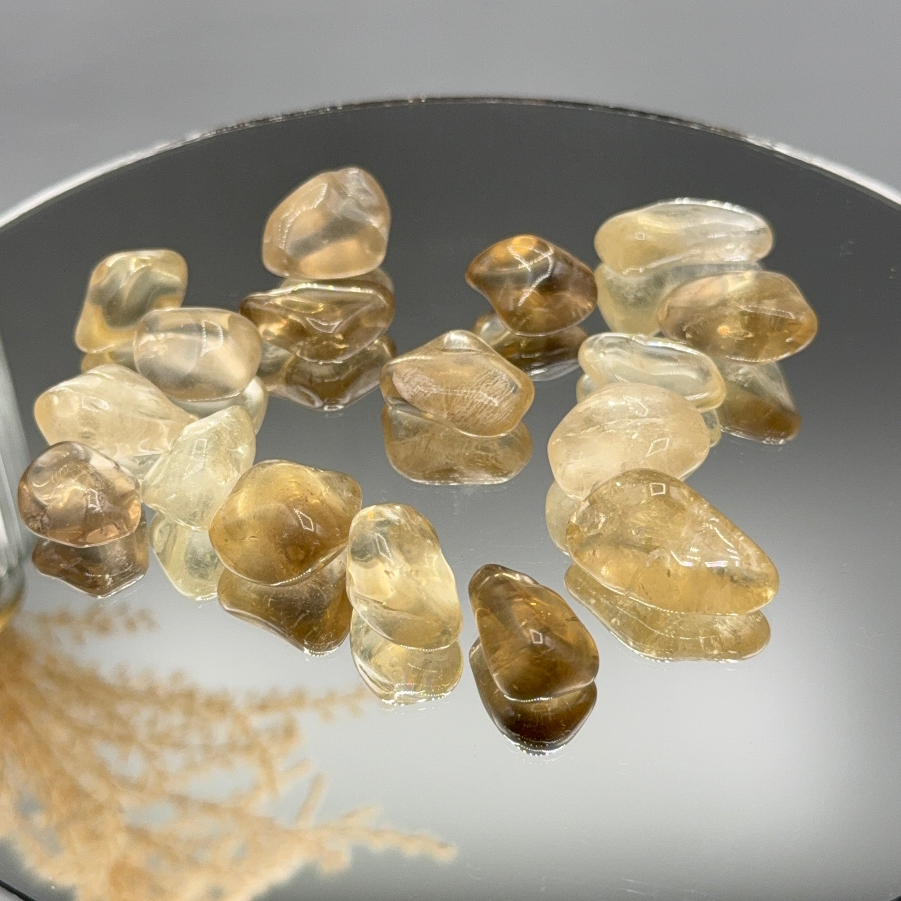 Natur Citrin Trommelstein Mini