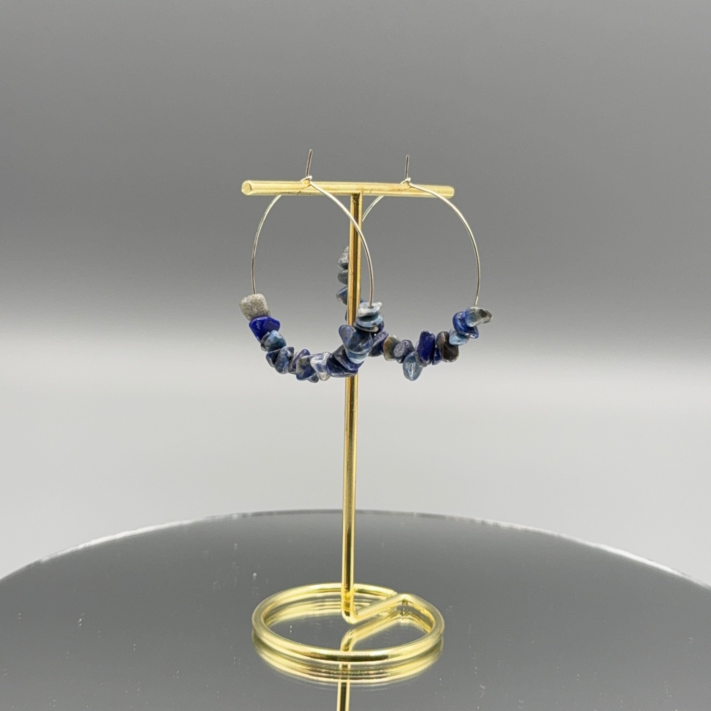 Lapislazuli Ohrringe - silber