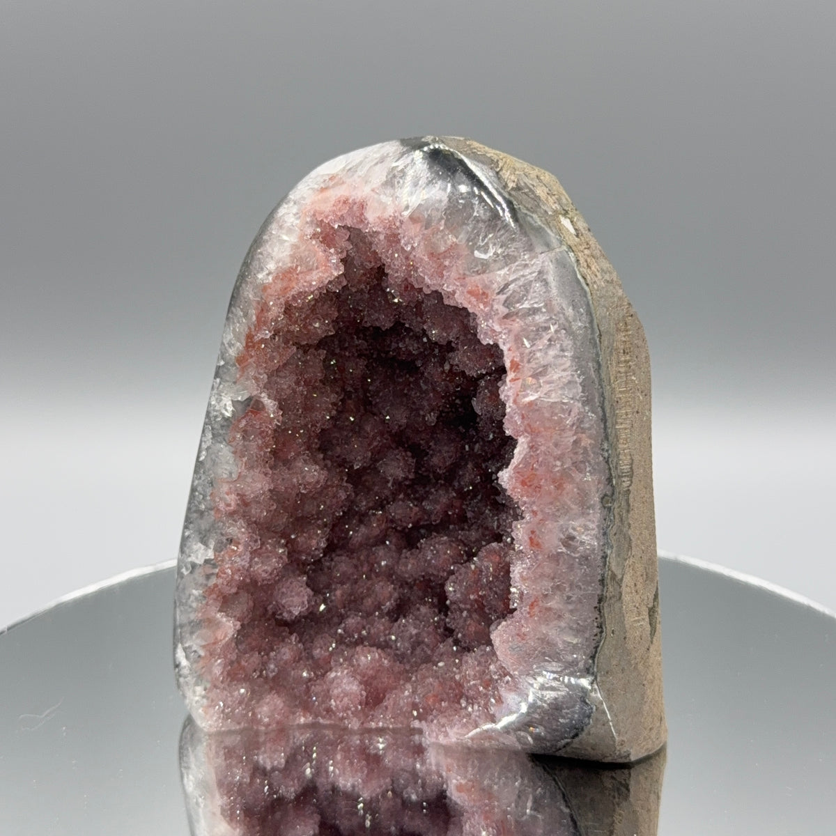 Rainbow Galaxy Amethyst Cut Base