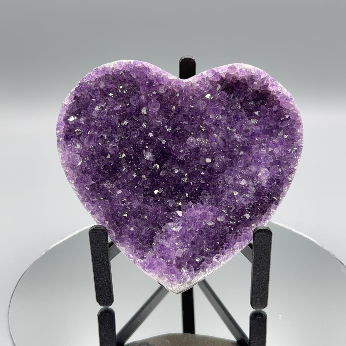 Amethyst Herz auf Ständer