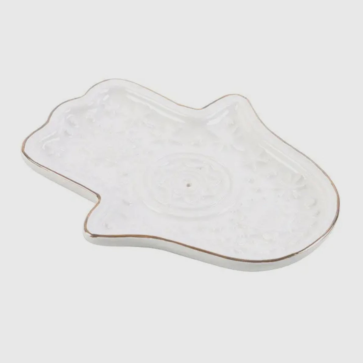 Hamsa-Hand Räucherstäbchenhalter - weiß