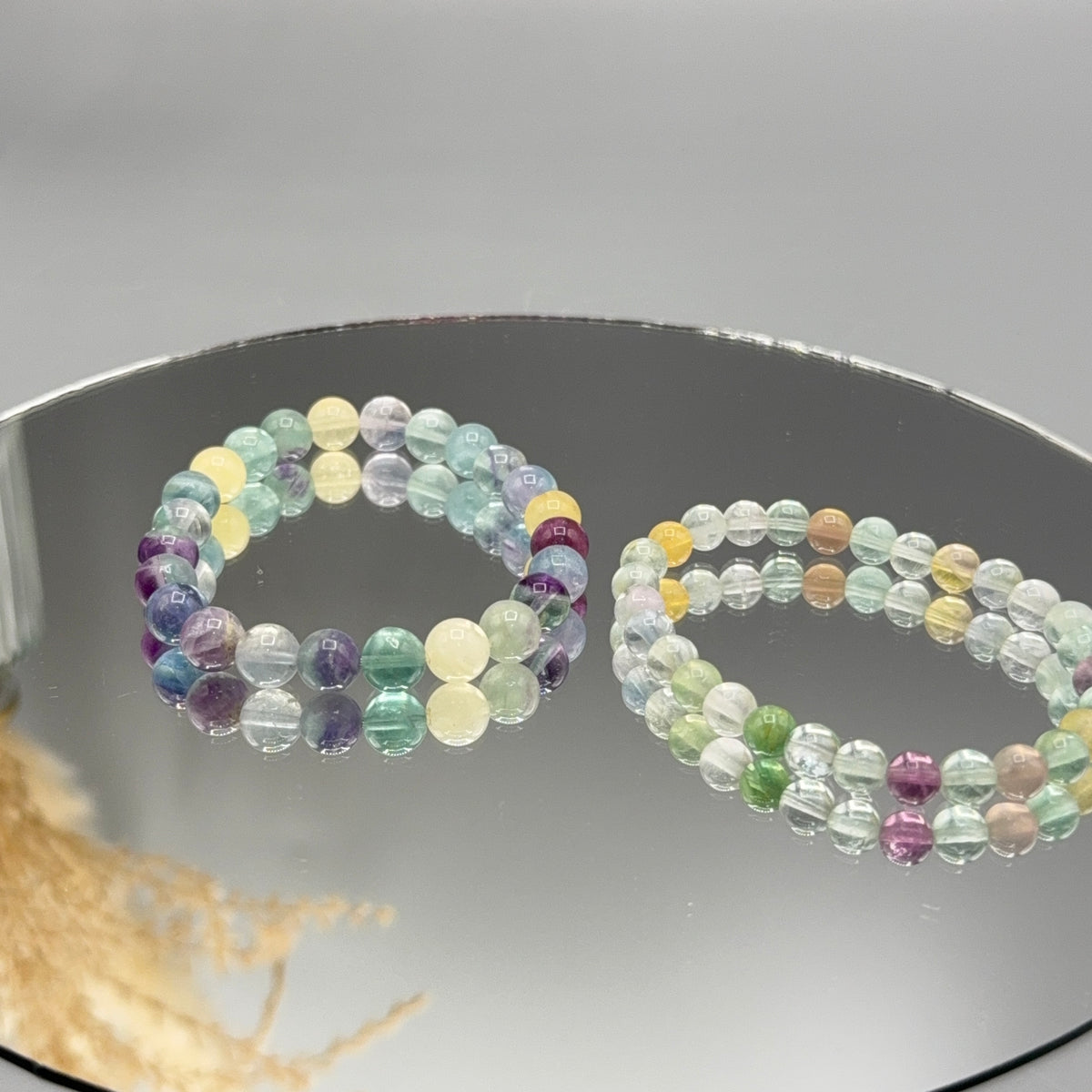 Fluorit Armband bunt
