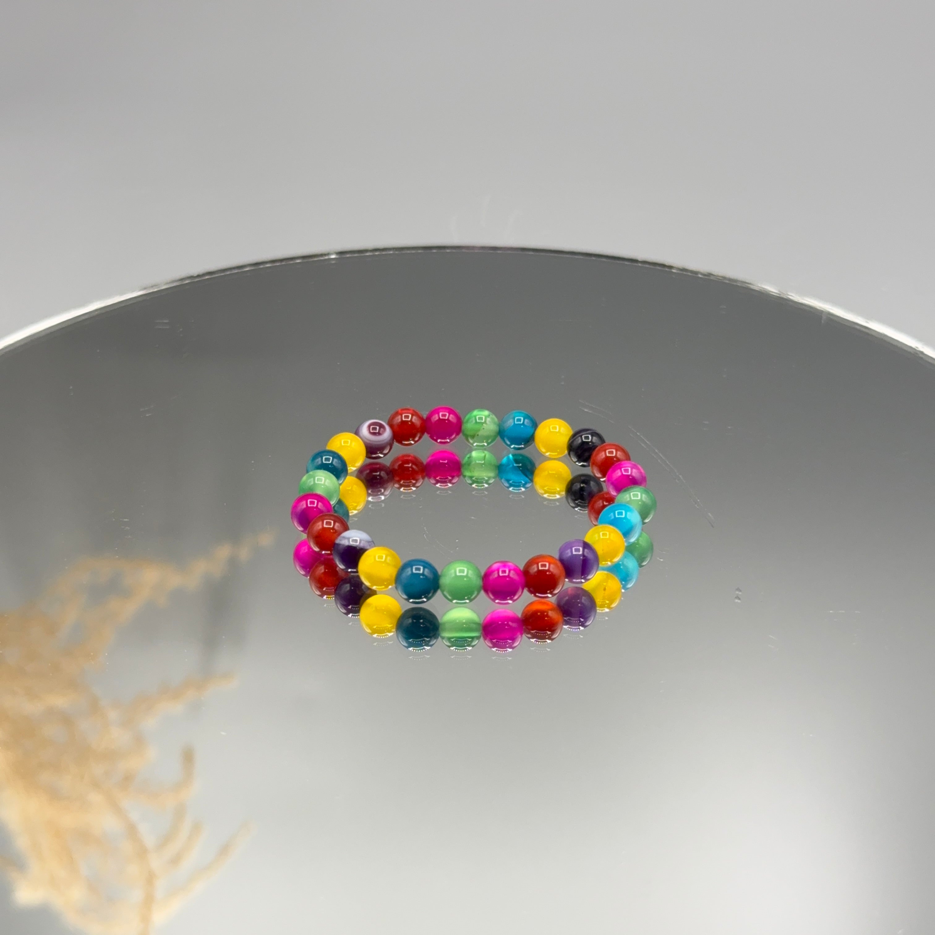 Bunter Achat Kinderschmuck Set