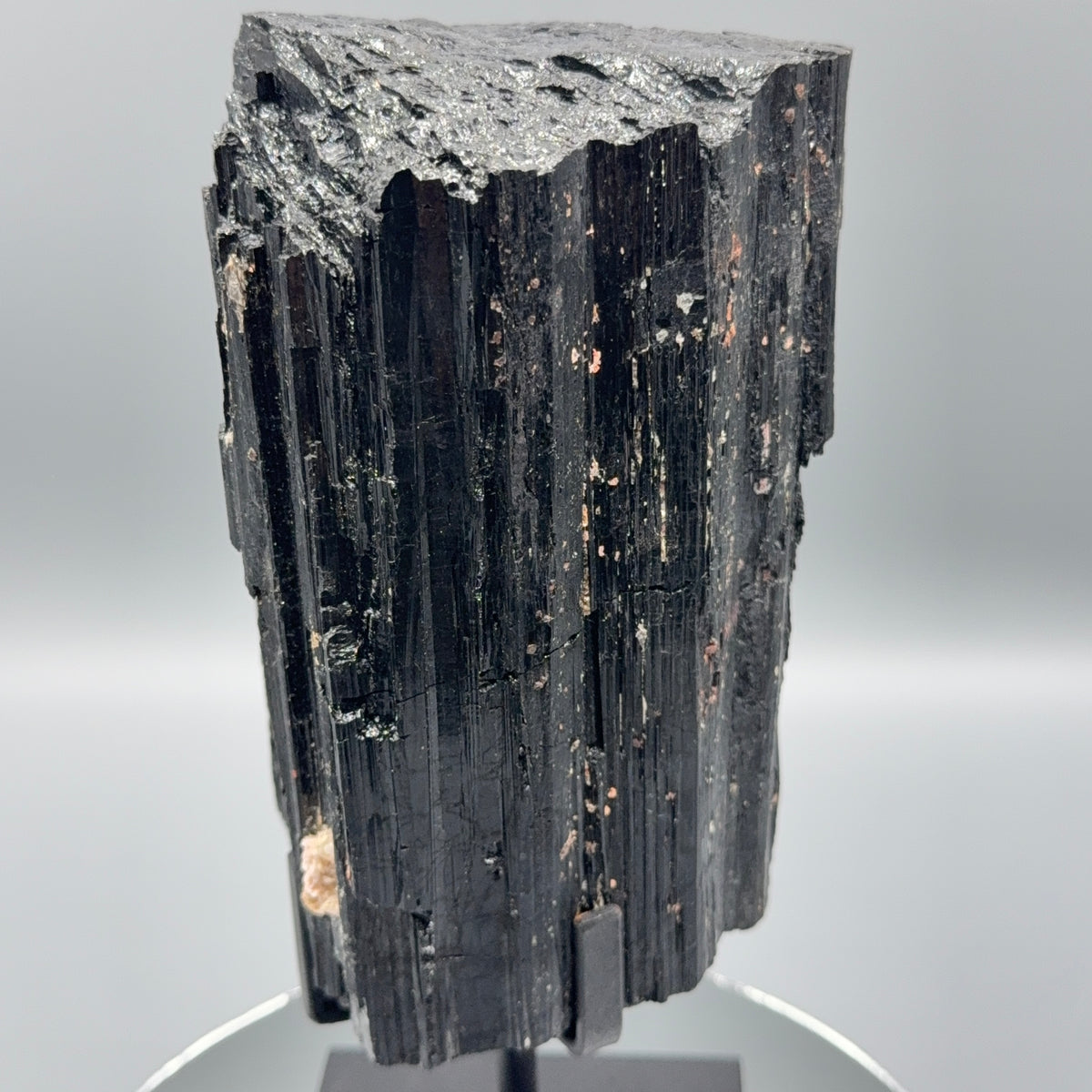 Schwarzer Turmalin auf Ständer