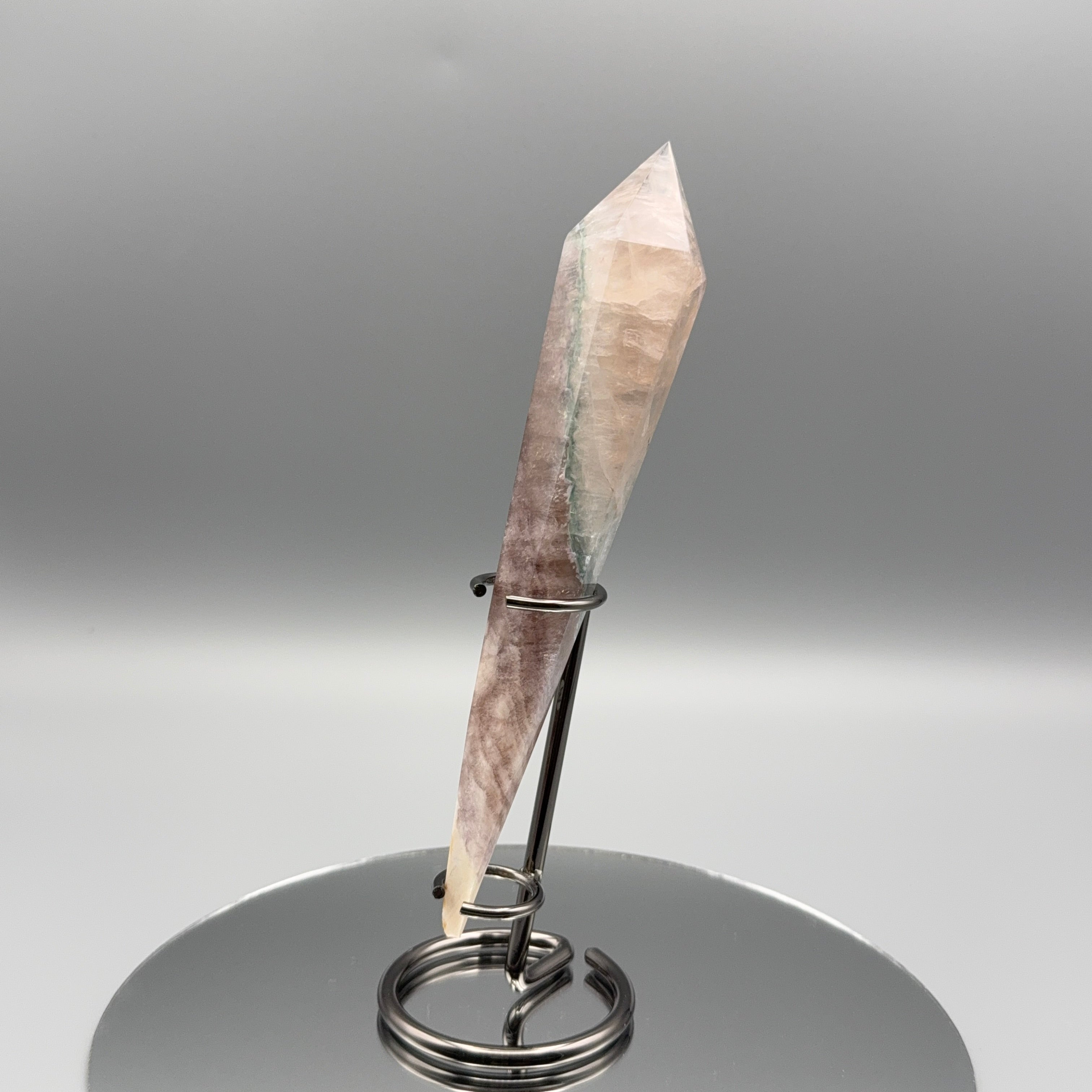 Fluorit Spitze auf Ständer