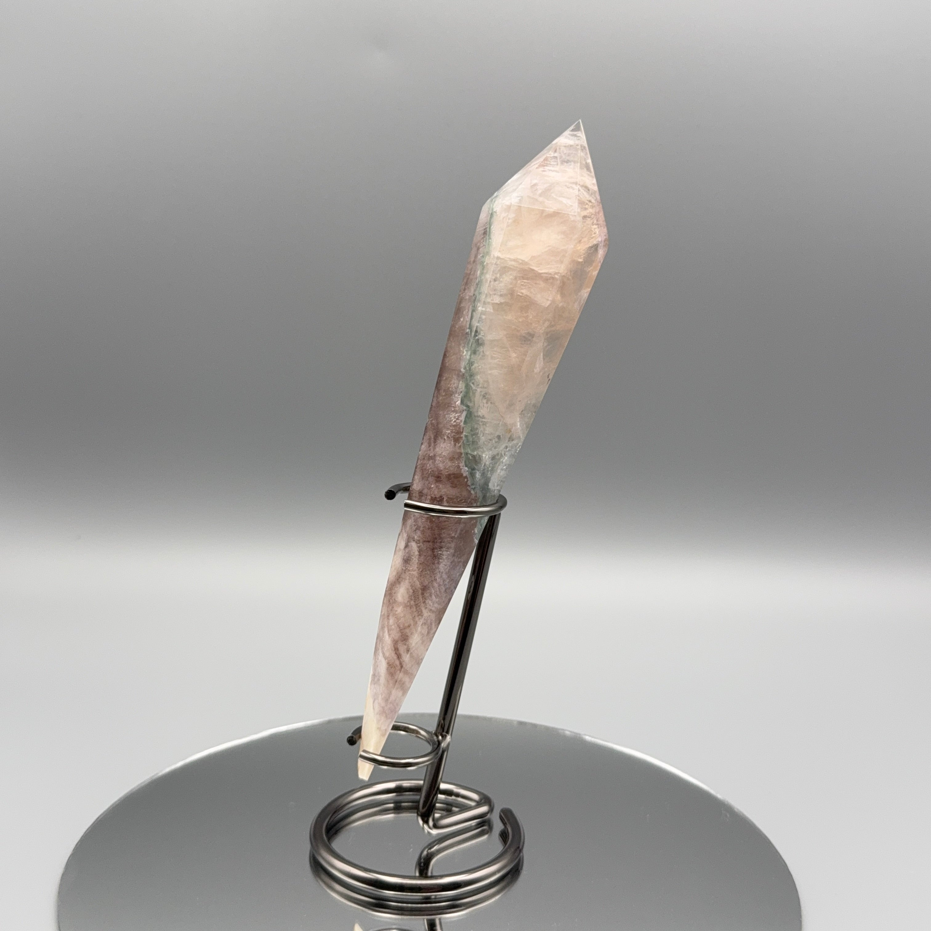 Fluorit Spitze auf Ständer