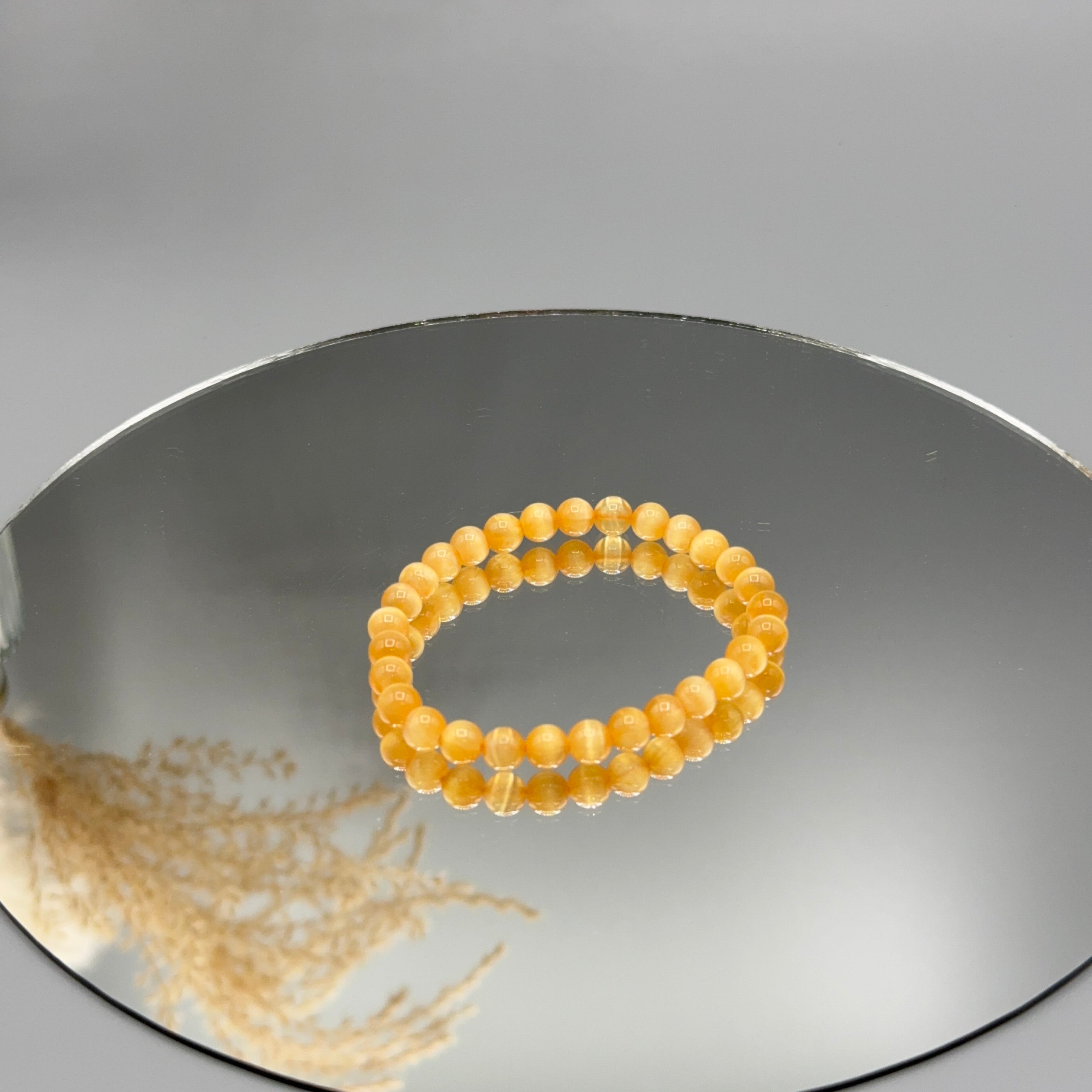 Armband Selenit orange
