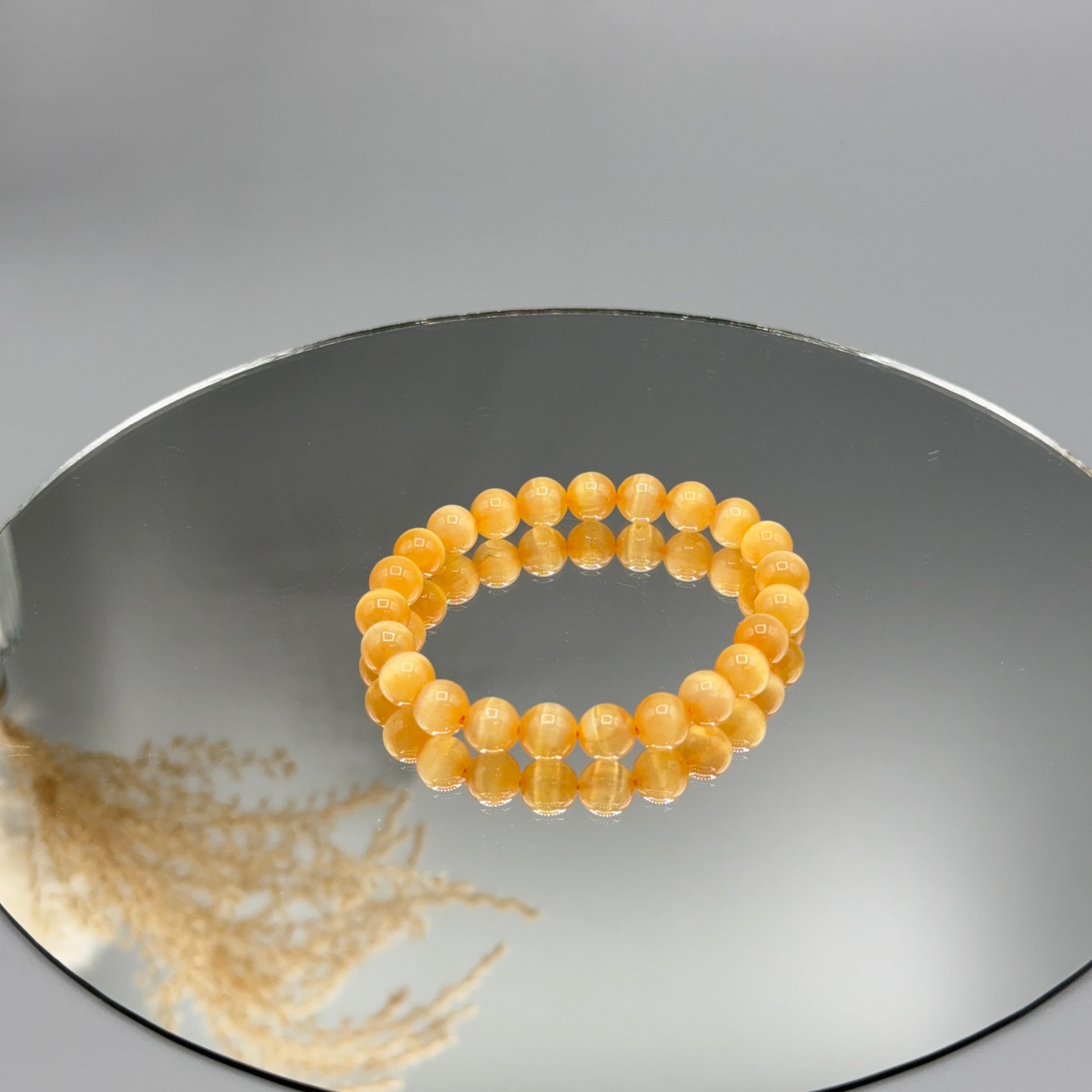 Armband Selenit orange